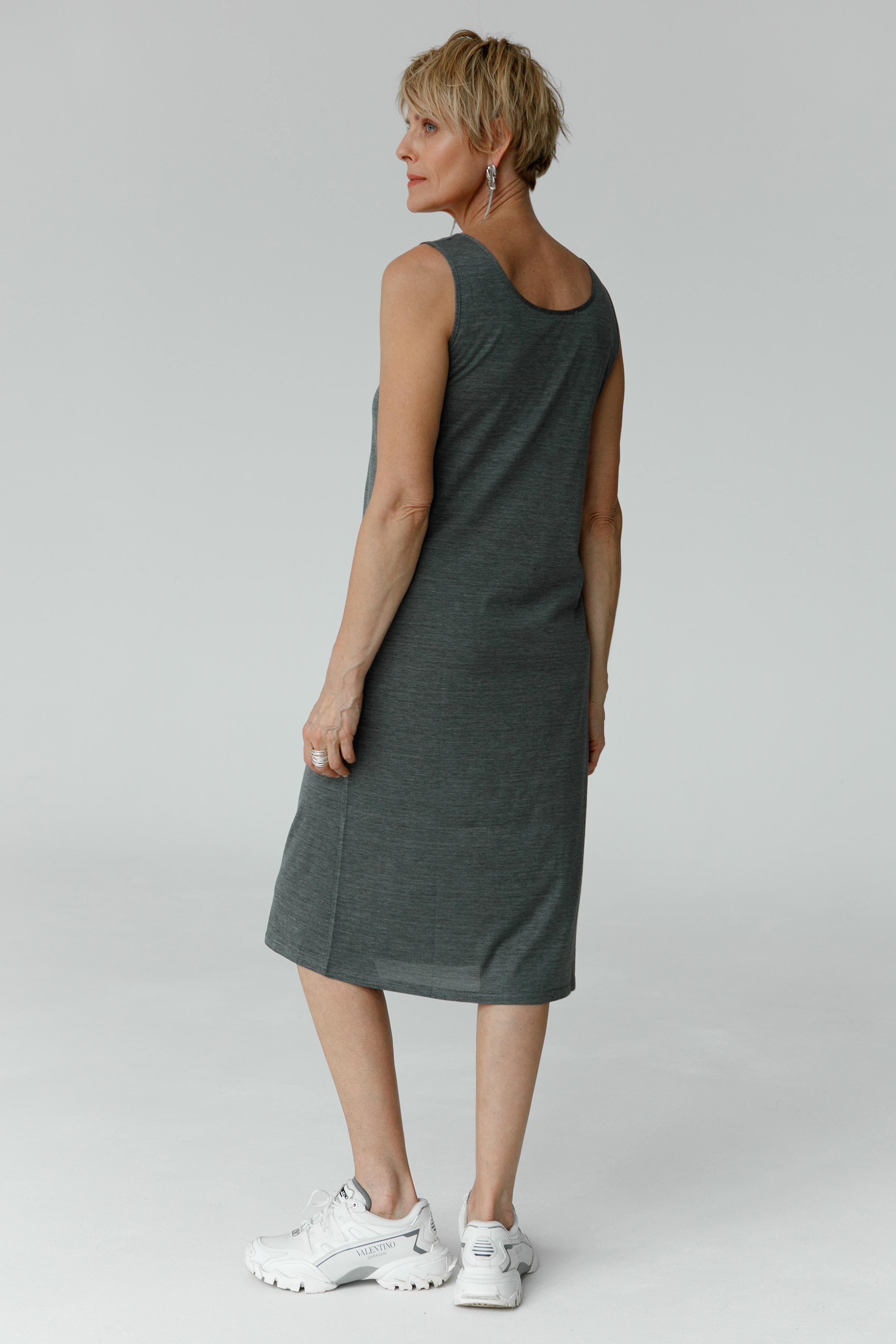 Платье база среднее узкое 15 Серый меланж (melange gris) от Lesel (Лесель)! Заказывайте по ✆ 8 (800) 777 02 37