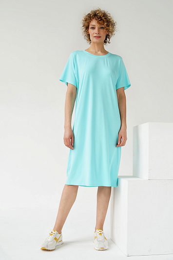 Платье-футболка база с коротким рукавом