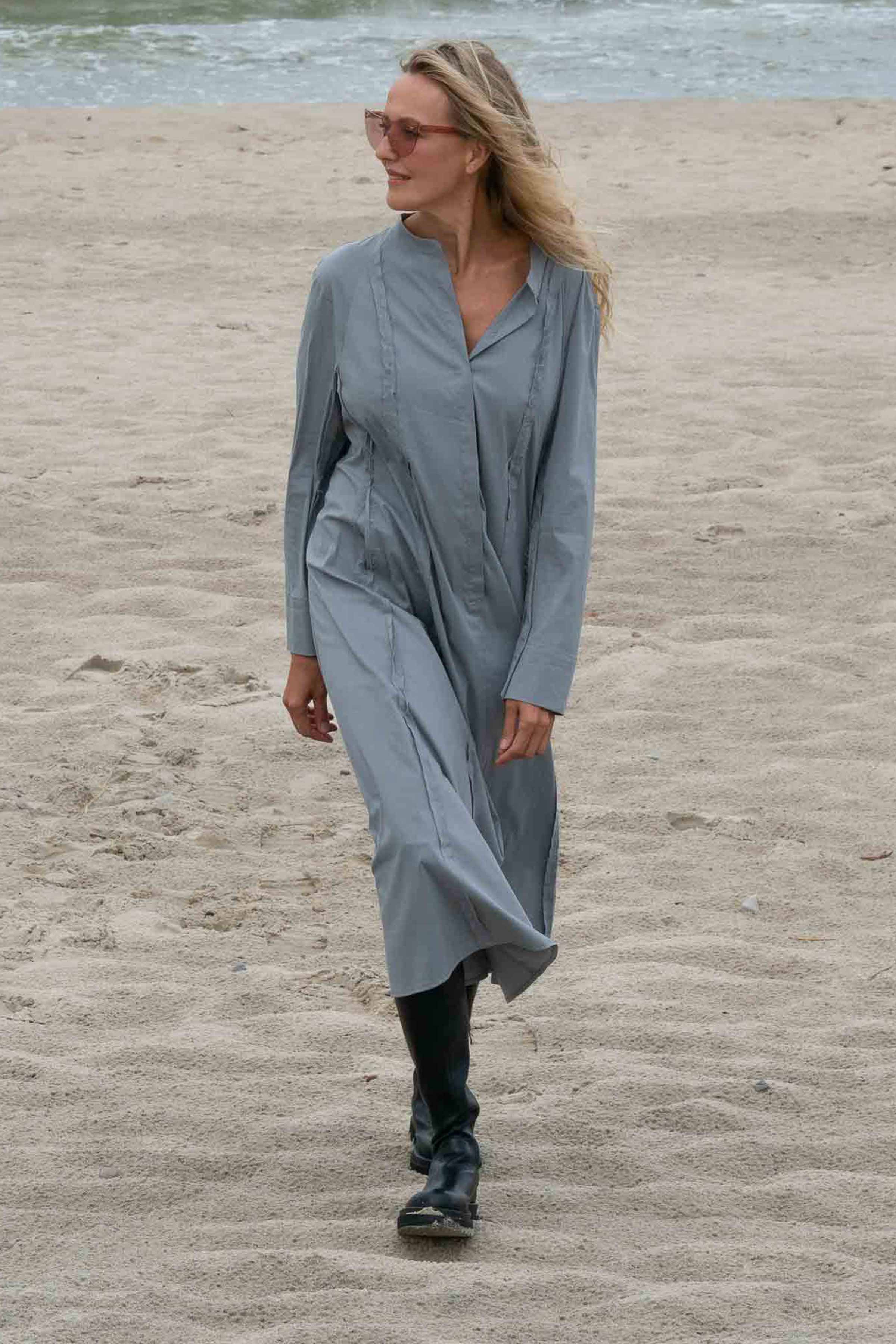 Платье Хлопок гранж 10 Серый (grise) от Lesel (Лесель)! Заказывайте по ✆ 8 (800) 777 02 37