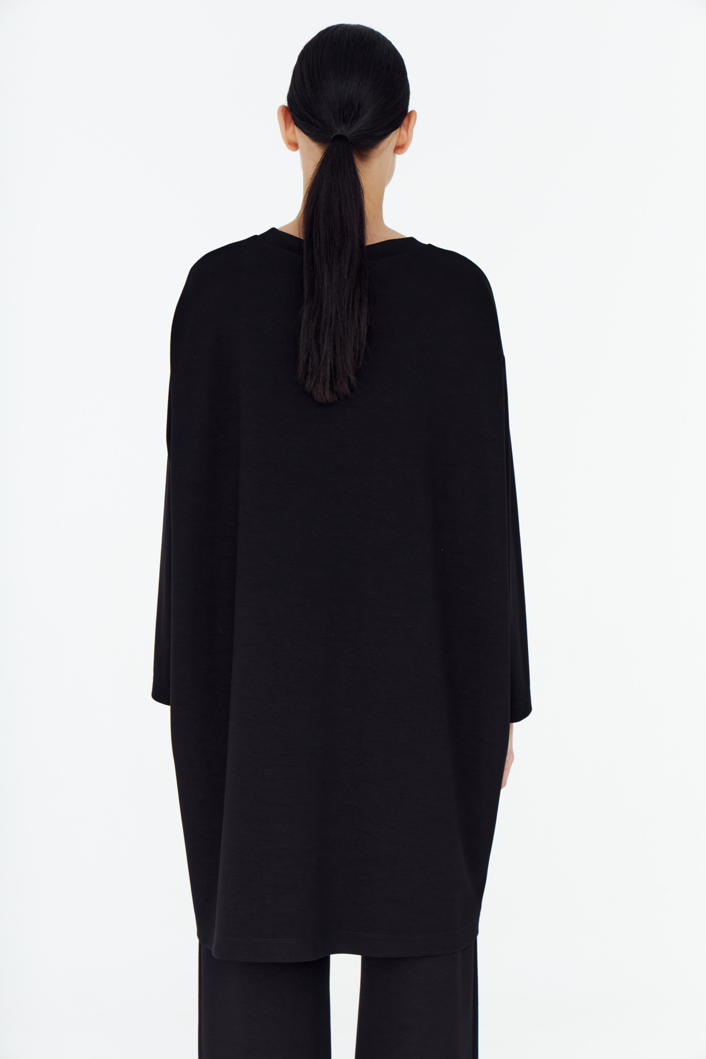 Платье туника база Гравировка 00 Черный (noir) от Lesel (Лесель)! Заказывайте по ✆ 8 (800) 777 02 37