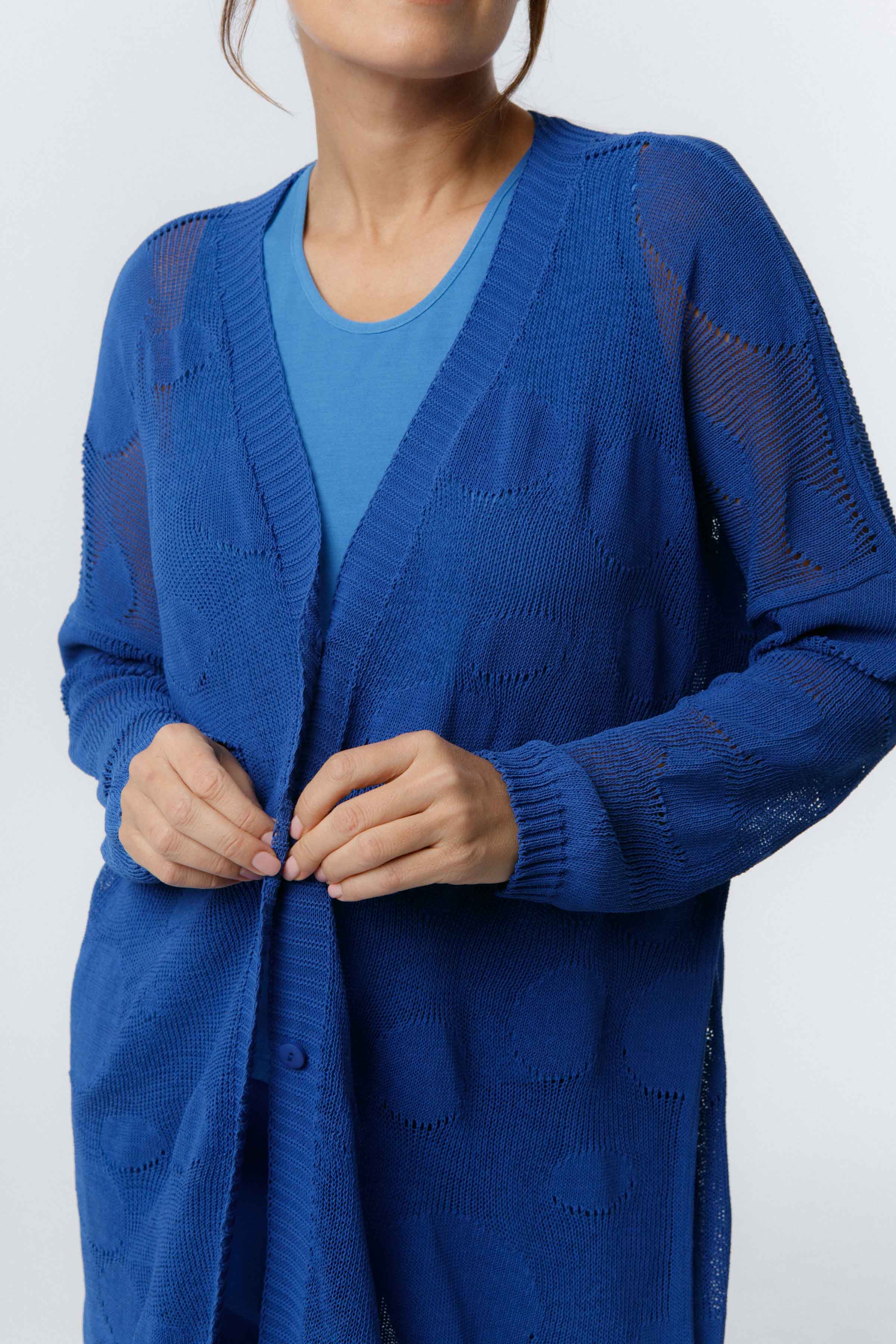 Кардиган удлиненный Круги