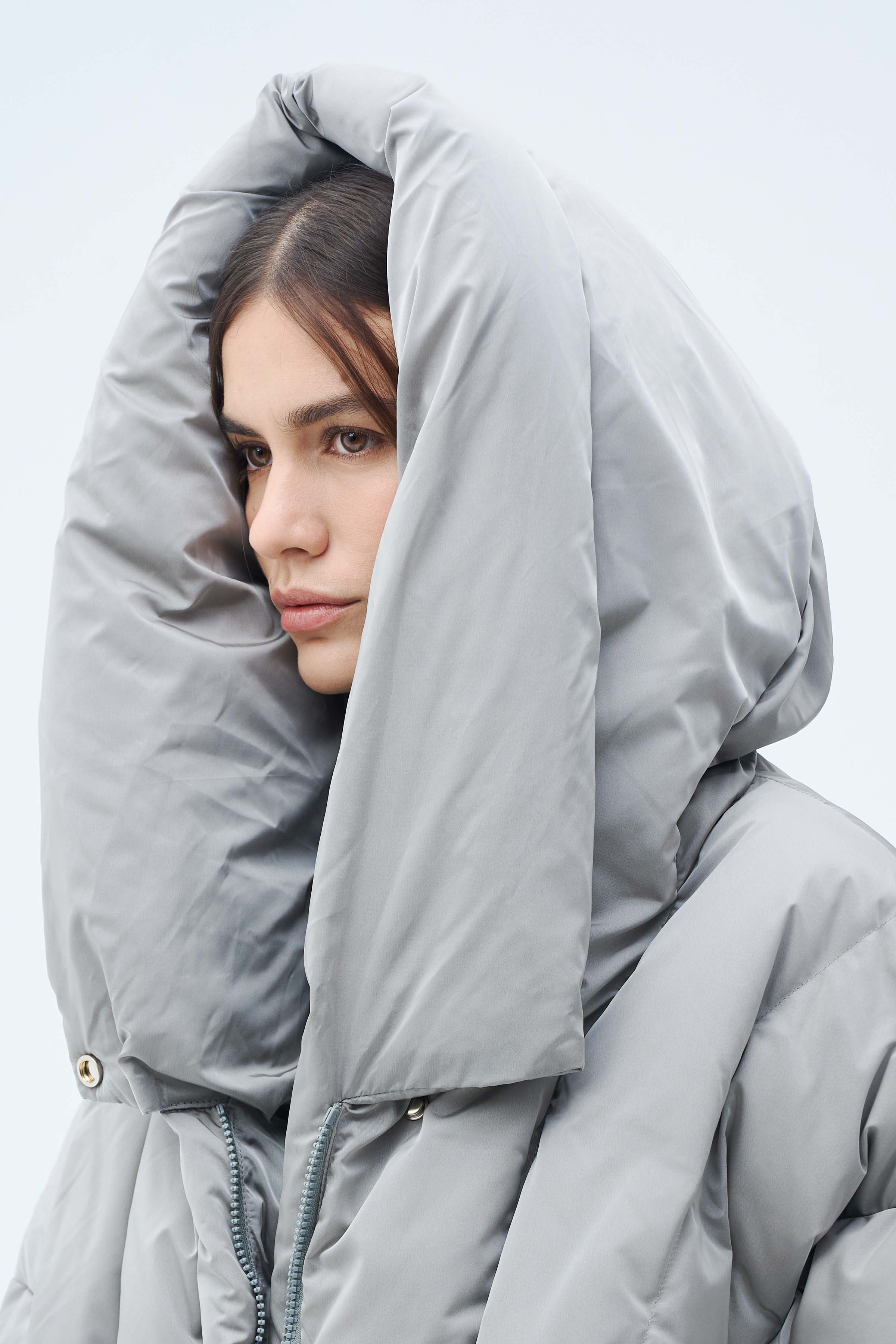 Куртка пуховая Вертикаль 10 Серый (grise) от Lesel (Лесель)! Заказывайте по ✆ 8 (800) 777 02 37