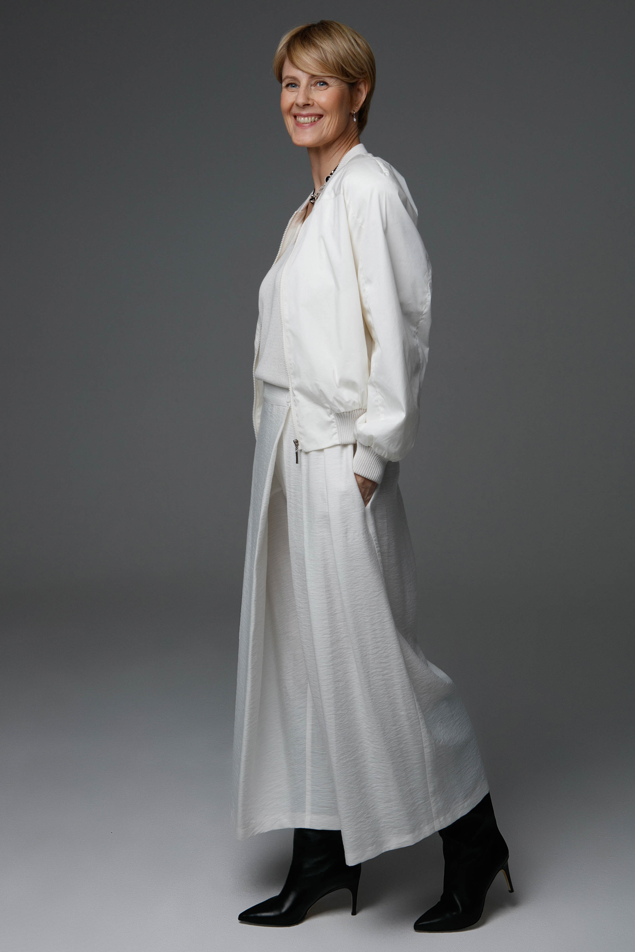 Юбка-брюки с запахом 01 Мел (craie) от Lesel (Лесель)! Заказывайте по ✆ 8 (800) 777 02 37