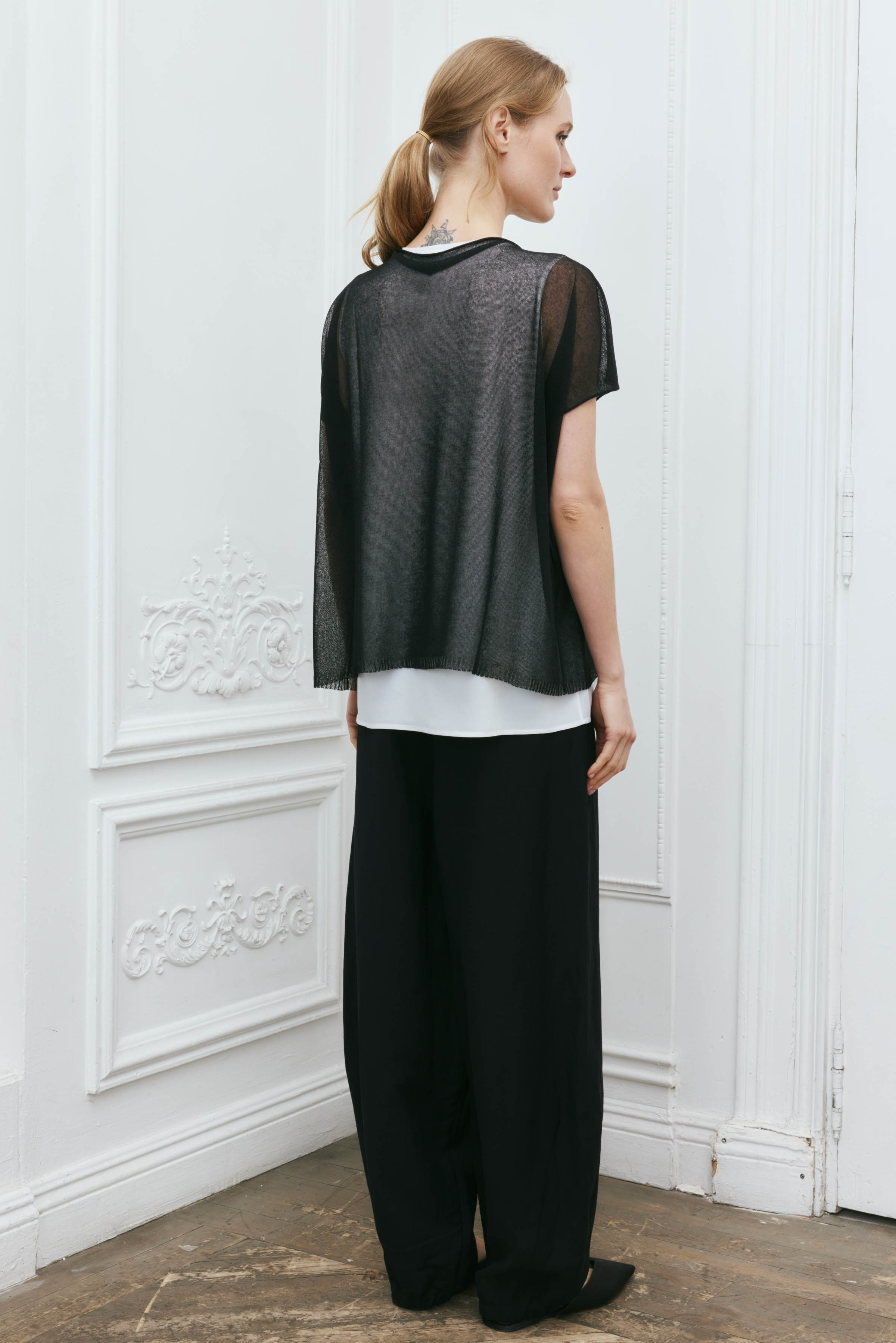 Джемпер с коротким рукавом Цветок с бутоном