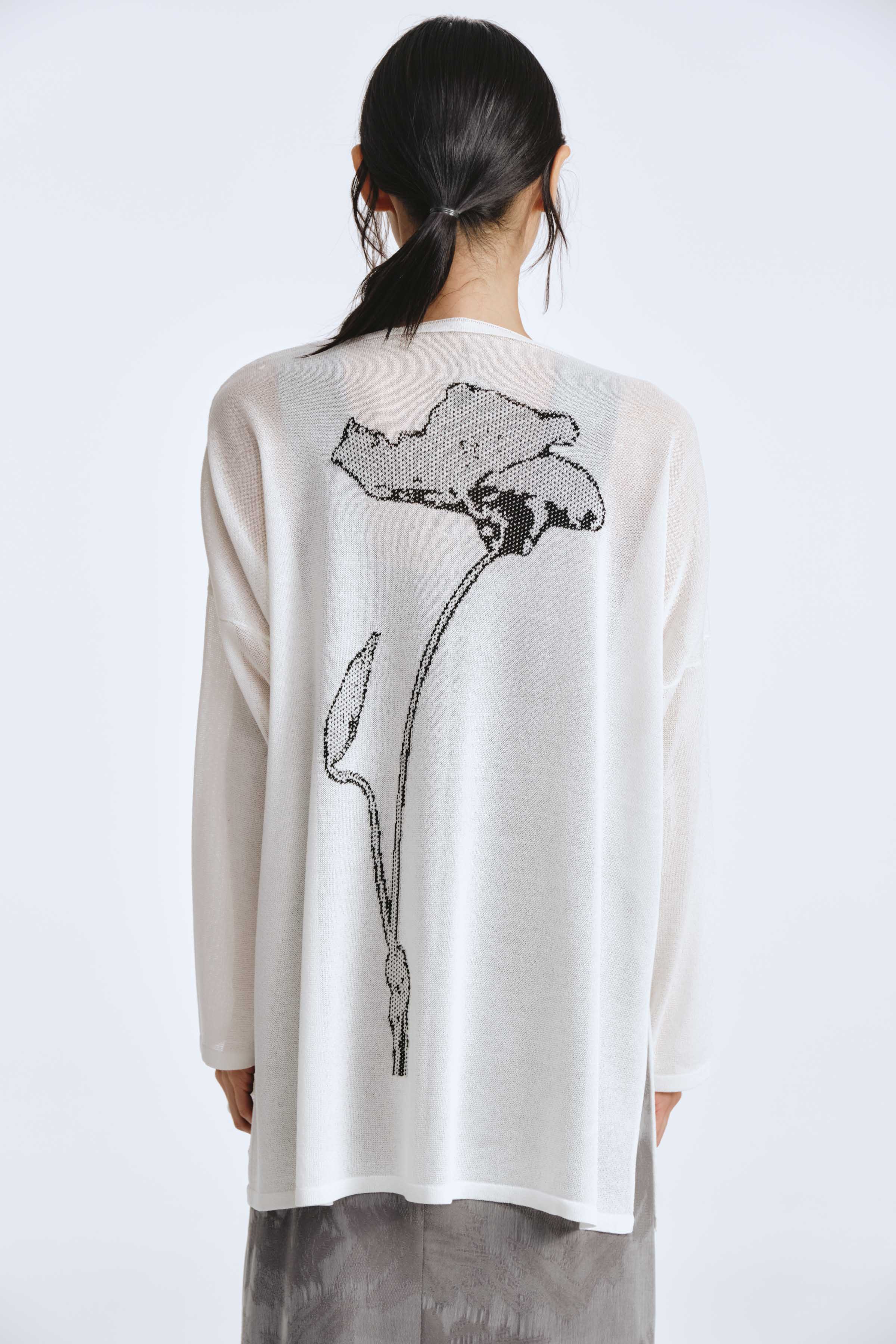 Кардиган Цветок с бутоном