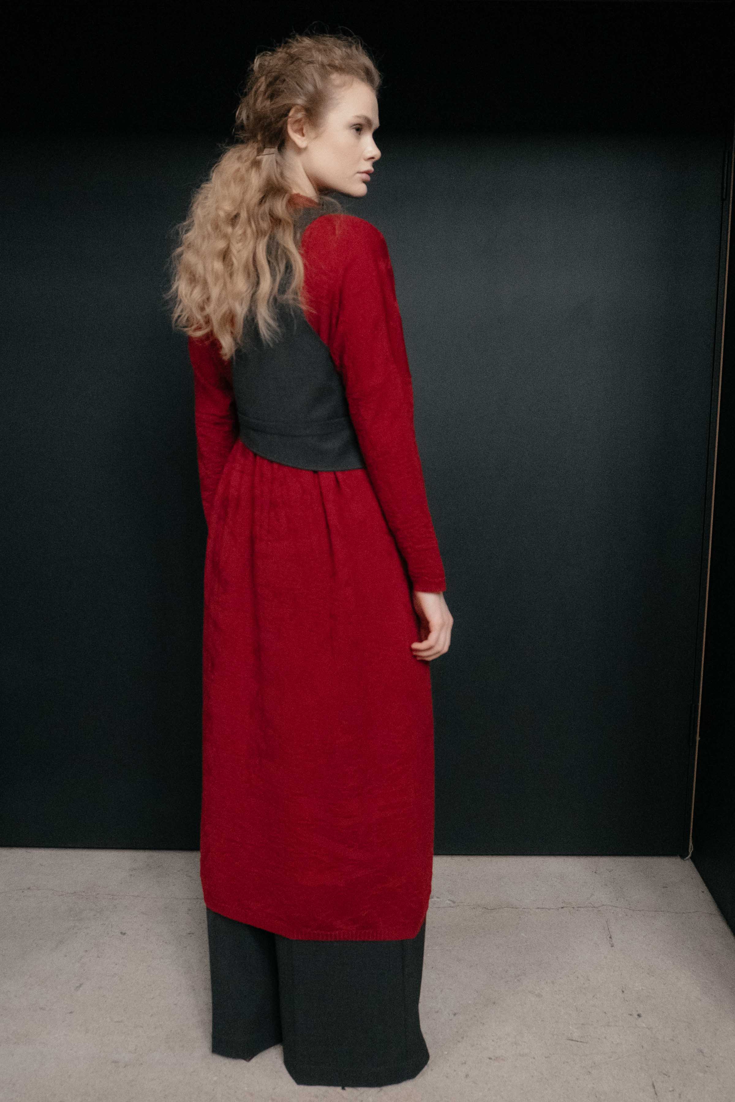 Жилет пояс, шерсть 11 Антрацит (anthracite) от Lesel (Лесель)! Заказывайте по ✆ 8 (800) 777 02 37