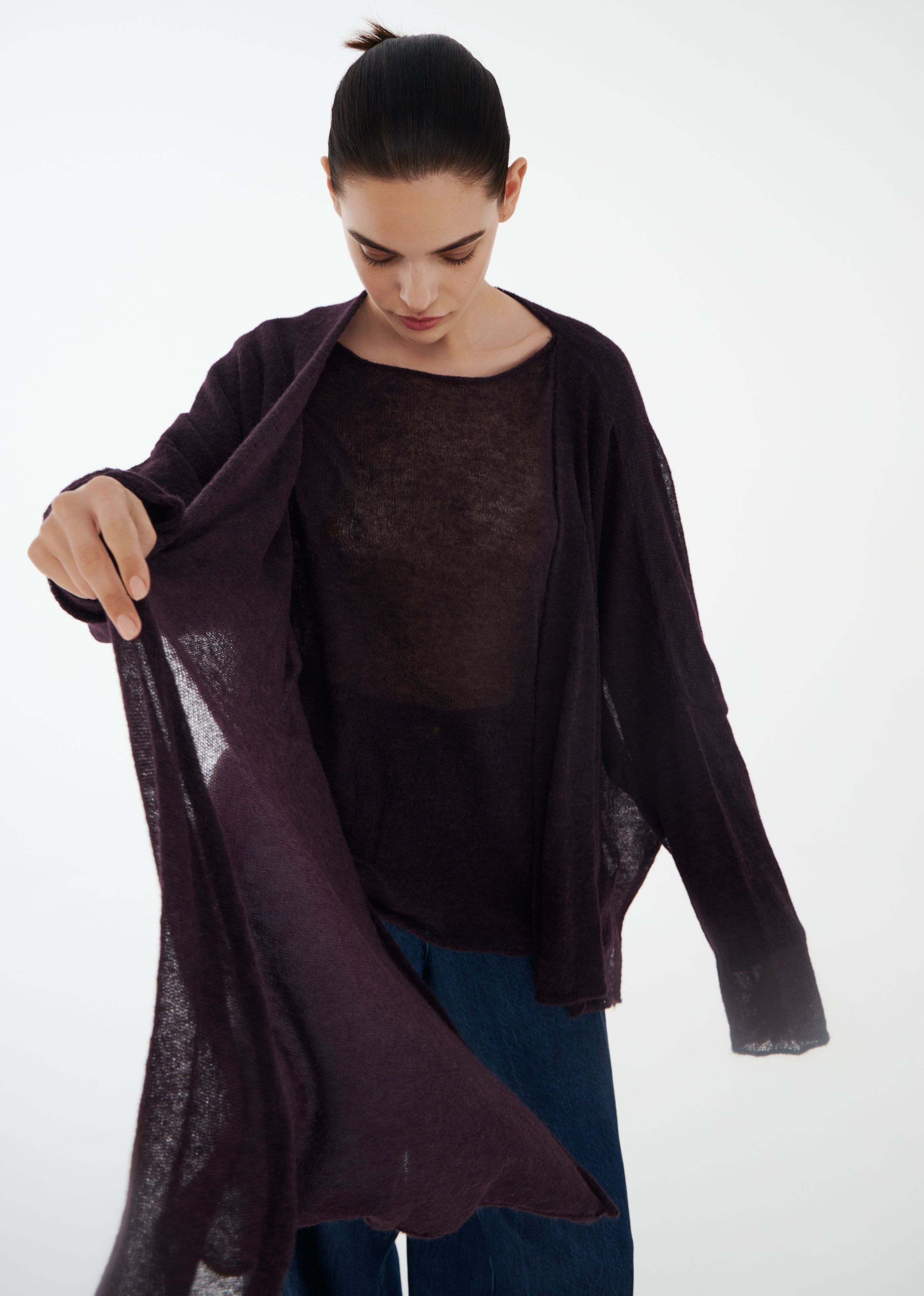 Кардиган Палантин 31 Фиолетовый (violet), 27 Бордо (burdeaux) от Lesel (Лесель)! Заказывайте по ✆ 8 (800) 777 02 37