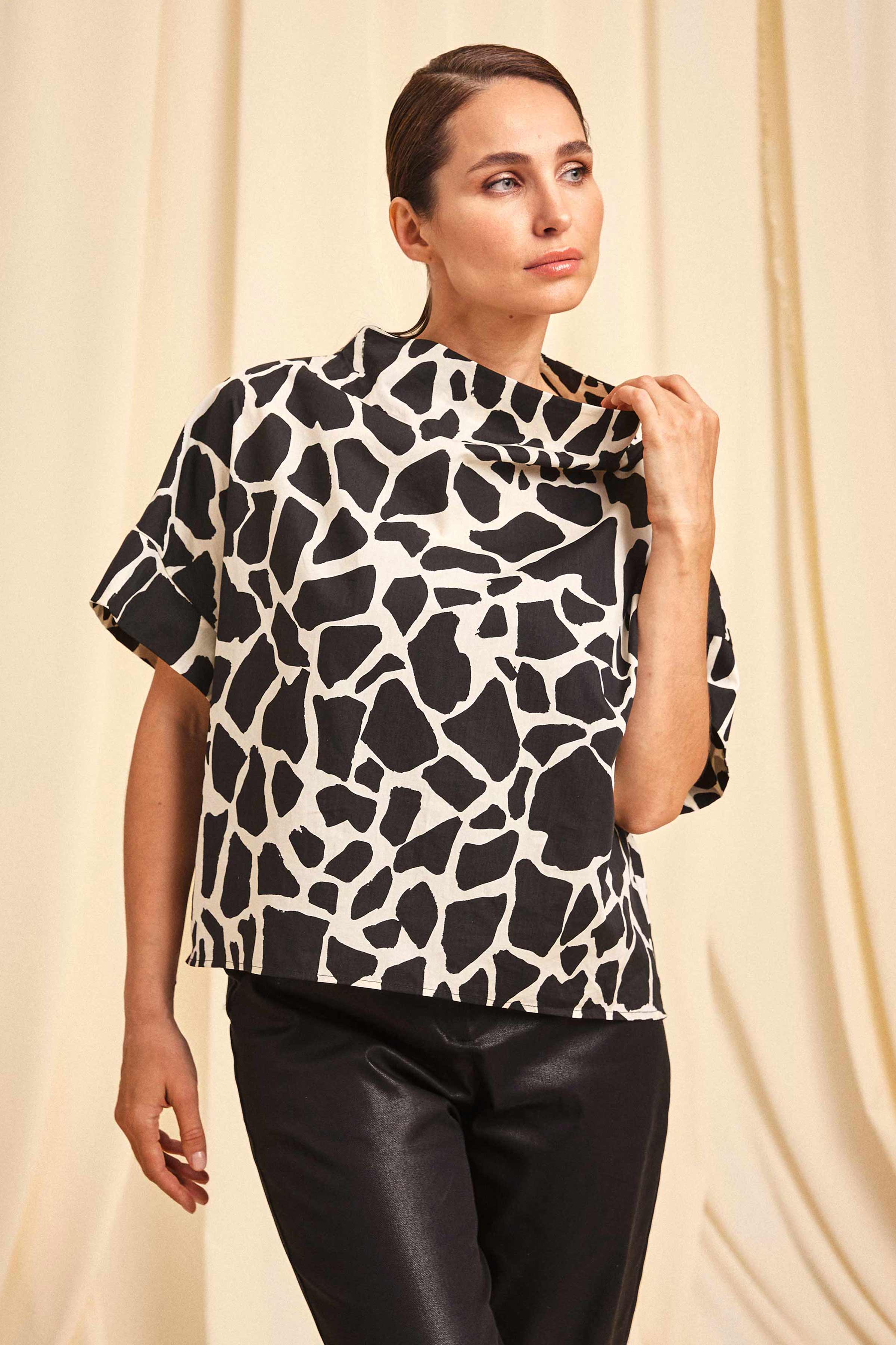 Блуза Жираф, топ 40 Жираф (girafe) от Lesel (Лесель)! Заказывайте по ✆ 8 (800) 777 02 37