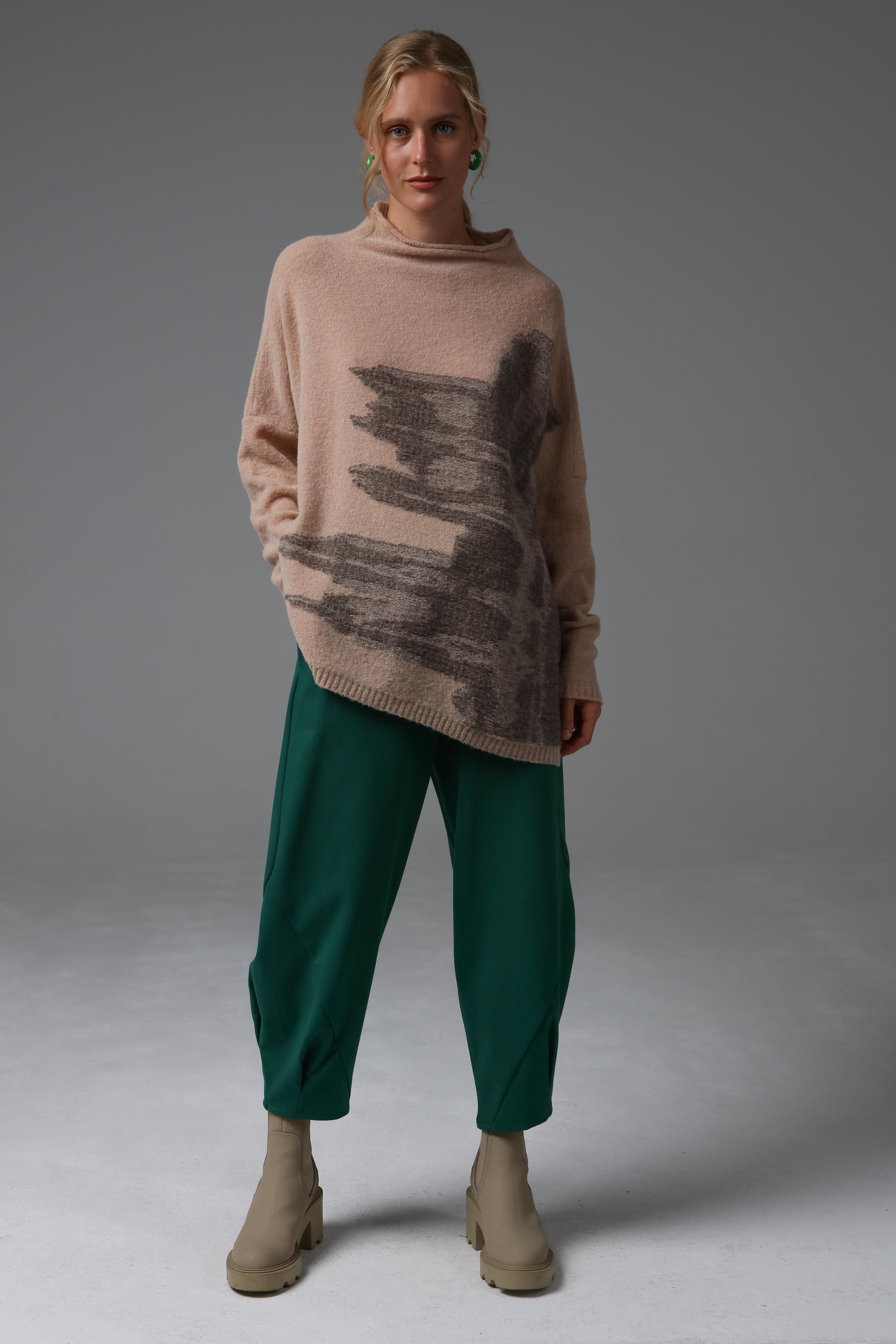 Брюки ромб укороченные, джерси  от Lesel (Лесель)! Заказывайте по ✆ 8 (800) 777 02 37