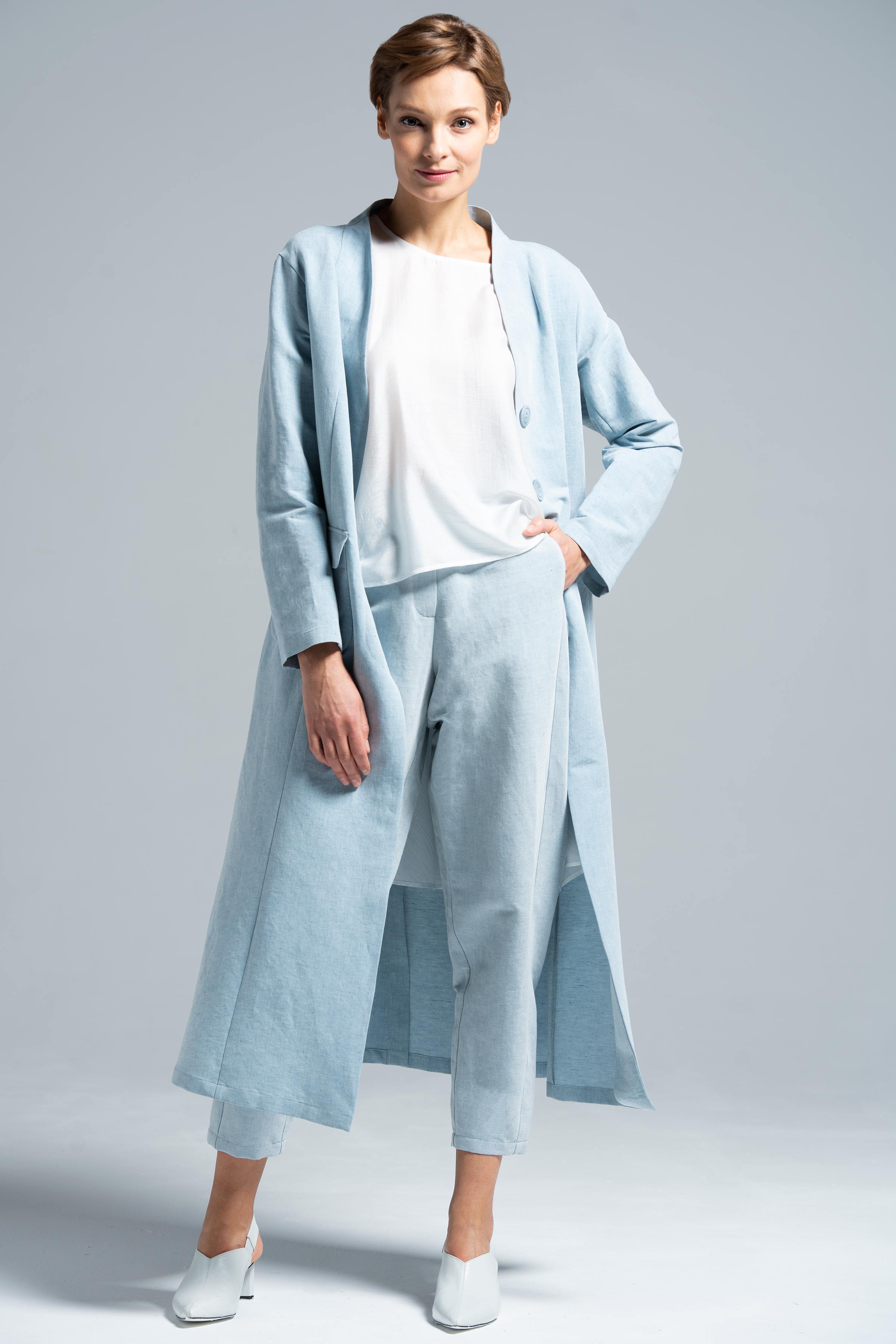 Брюки Бананы 39 Светло- джинсовый (denim bleu clair)  от Lesel (Лесель)! Заказывайте по ✆ 8 (800) 777 02 37
