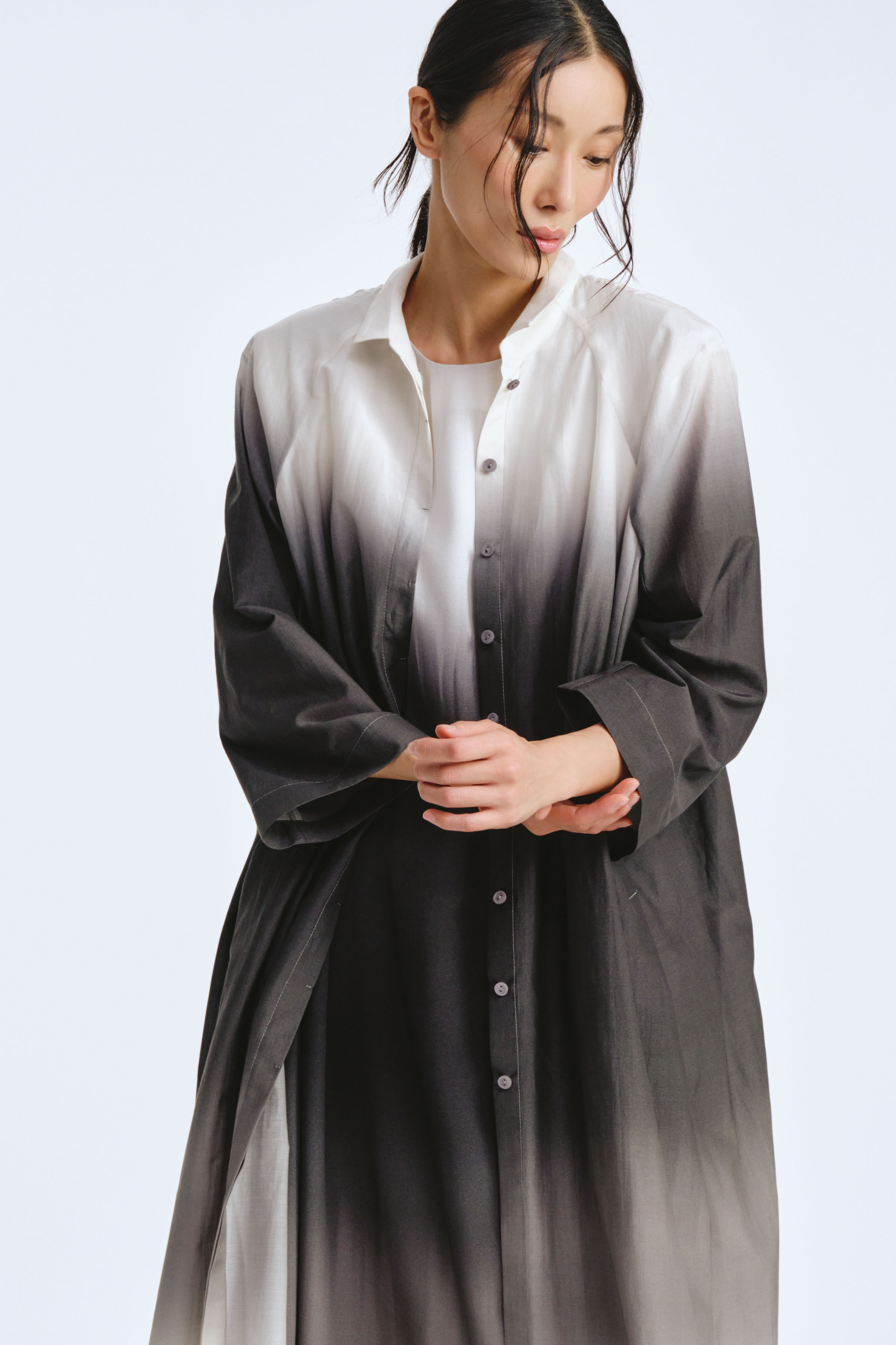 Блуза рубашка длинная Деграде