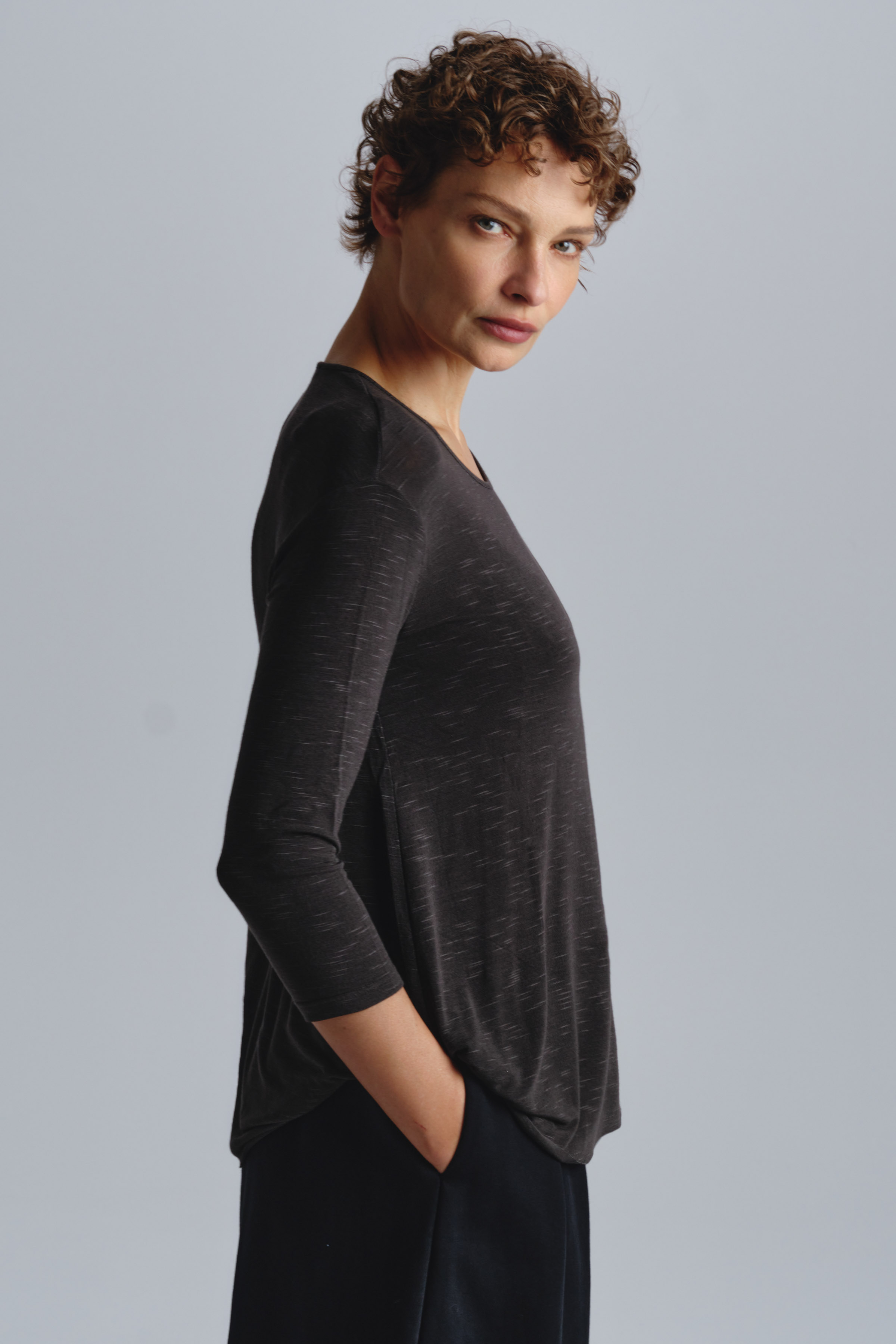 Блуза «База, асимметрия, трикотаж»    от Lesel (Лесель)! Заказывайте по ✆ 8 (800) 777 02 37