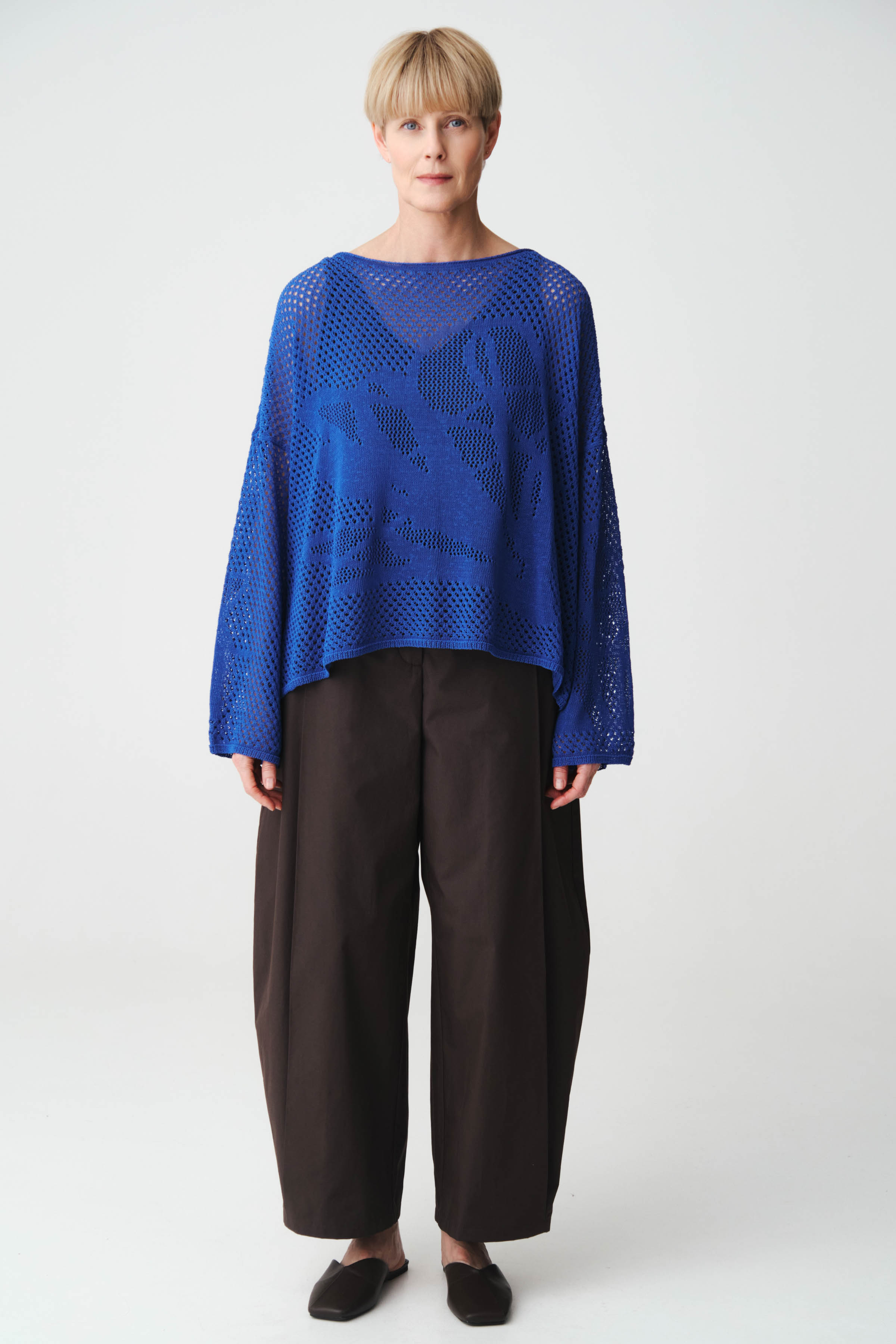 Джемпер с длинным рукавом Ажурная графика