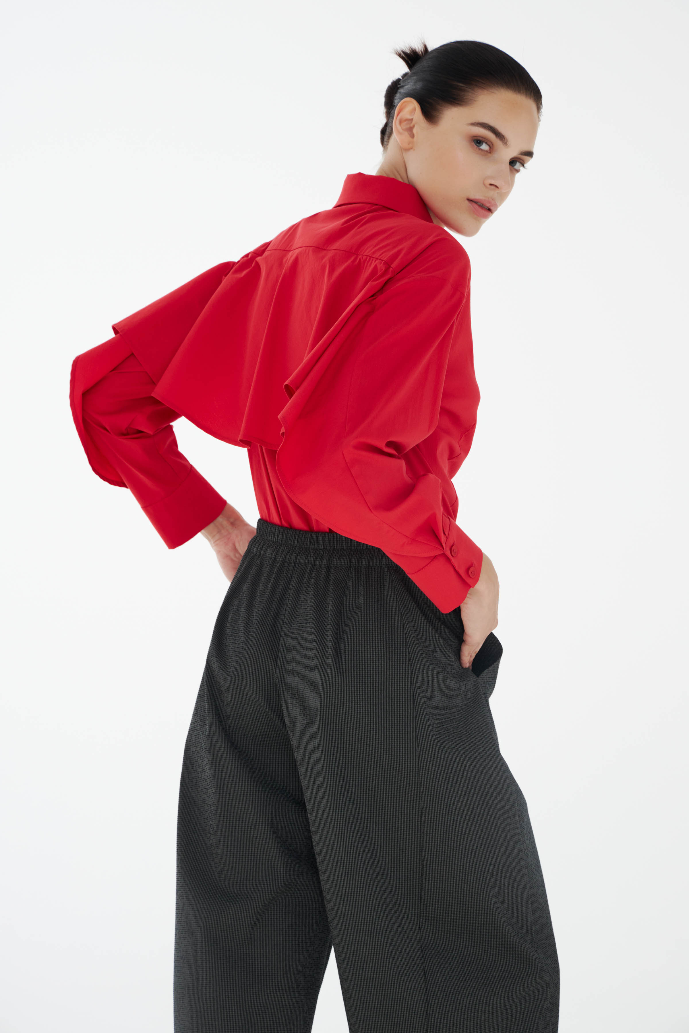 Блуза рубашка крылатая  от Lesel (Лесель)! Заказывайте по ✆ 8 (800) 777 02 37