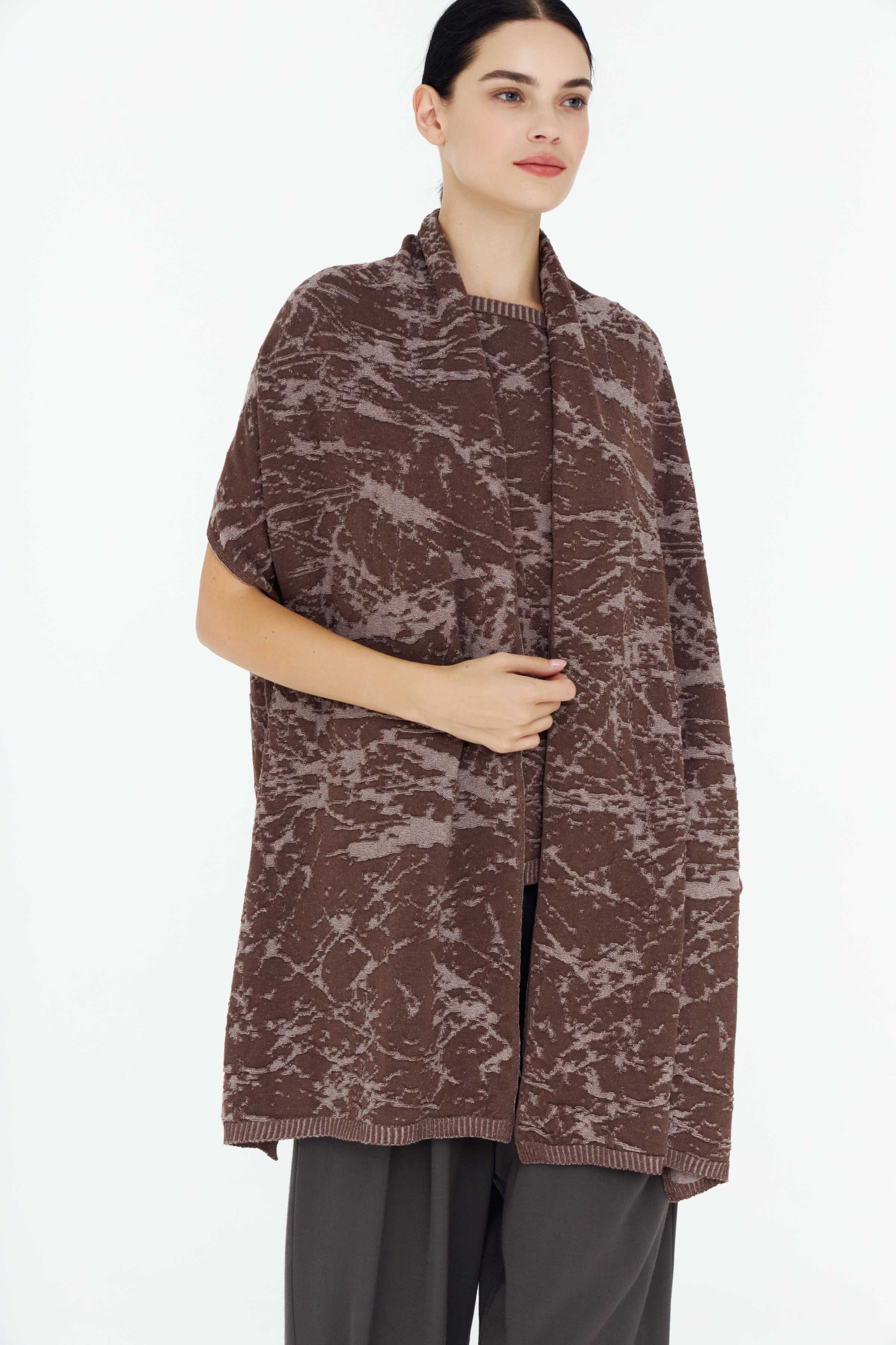 Палантин Трещины 74 Тень (ombre) от Lesel (Лесель)! Заказывайте по ✆ 8 (800) 777 02 37