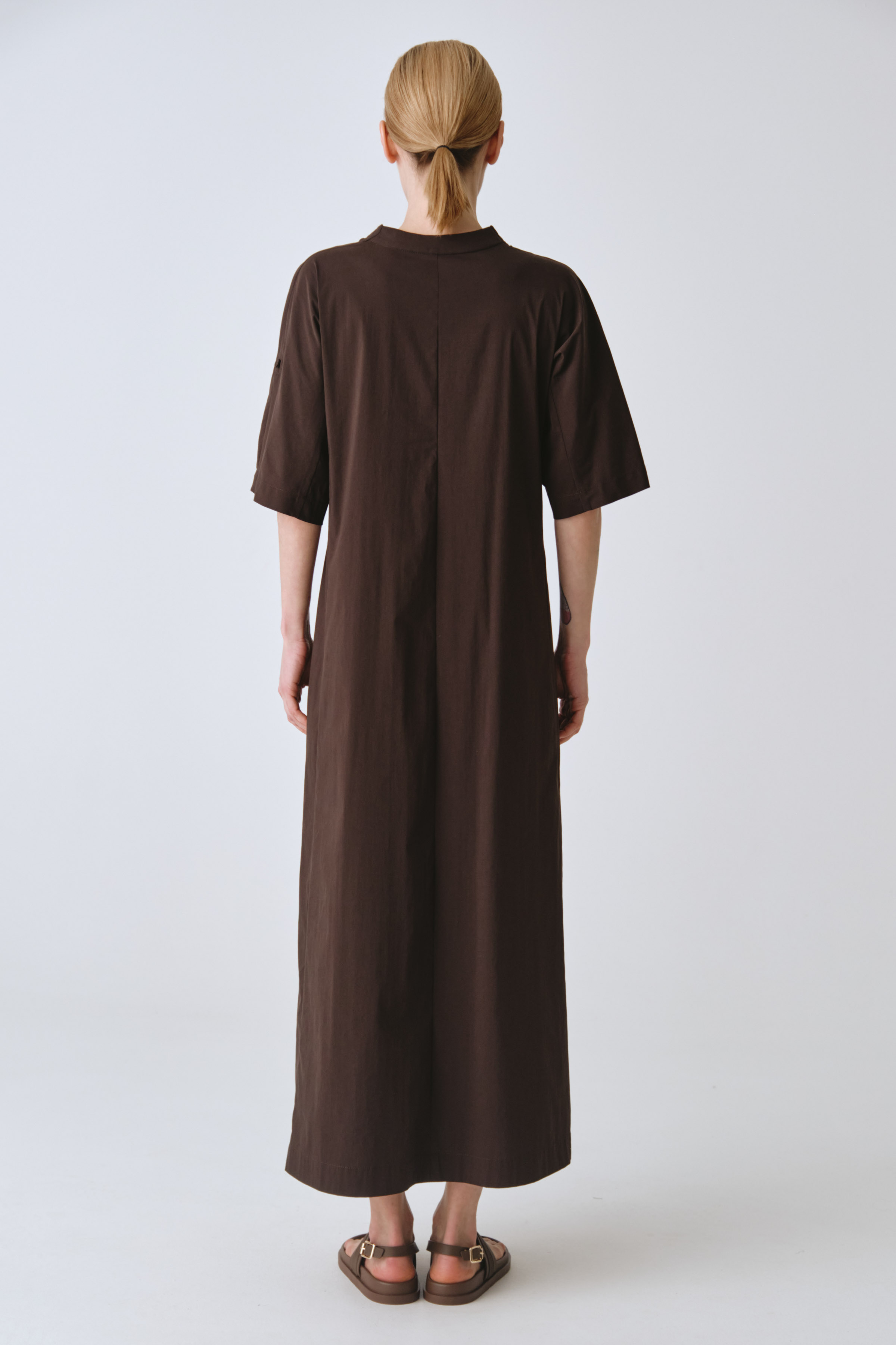 Платье клеш с широкими рукавами, хлопок