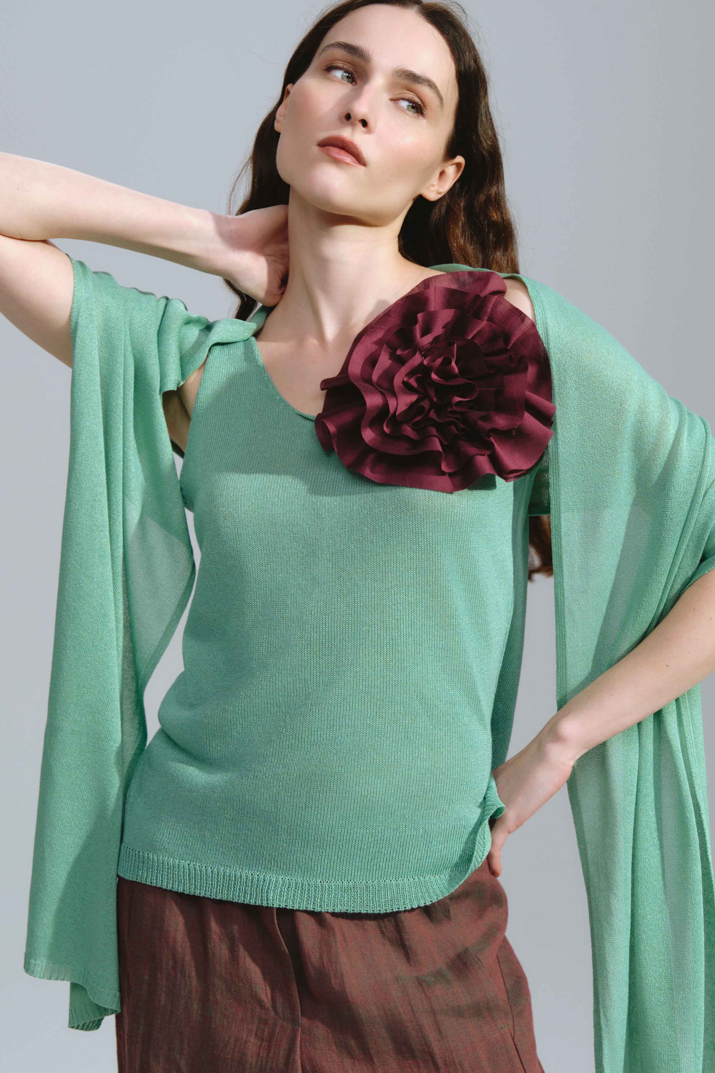 Брошь на магните Роза большая 27 Вишня (cherry) от Lesel (Лесель)! Заказывайте по ✆ 8 (800) 777 02 37