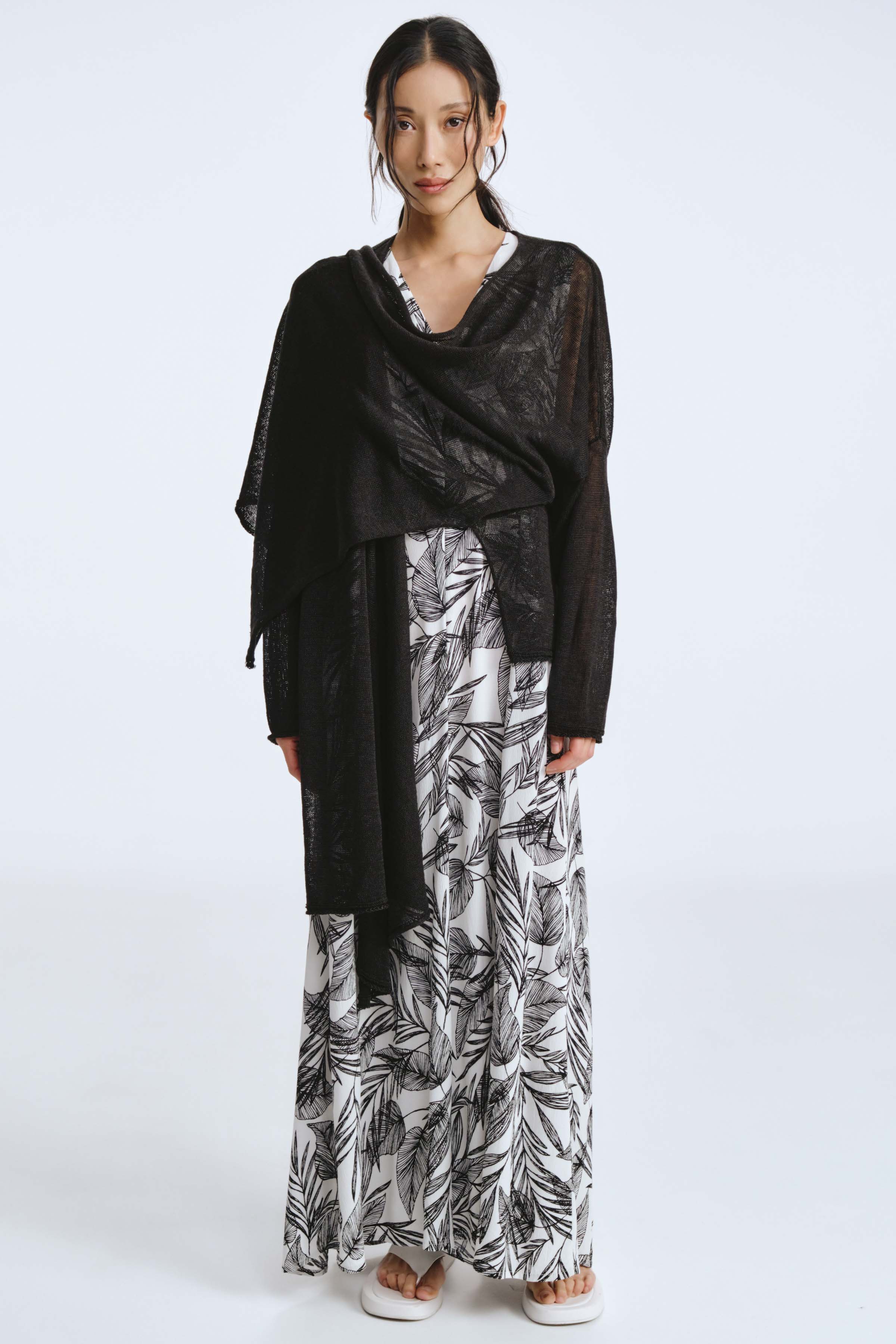 Кардиган Лён 00 Черный (noir) от Lesel (Лесель)! Заказывайте по ✆ 8 (800) 777 02 37