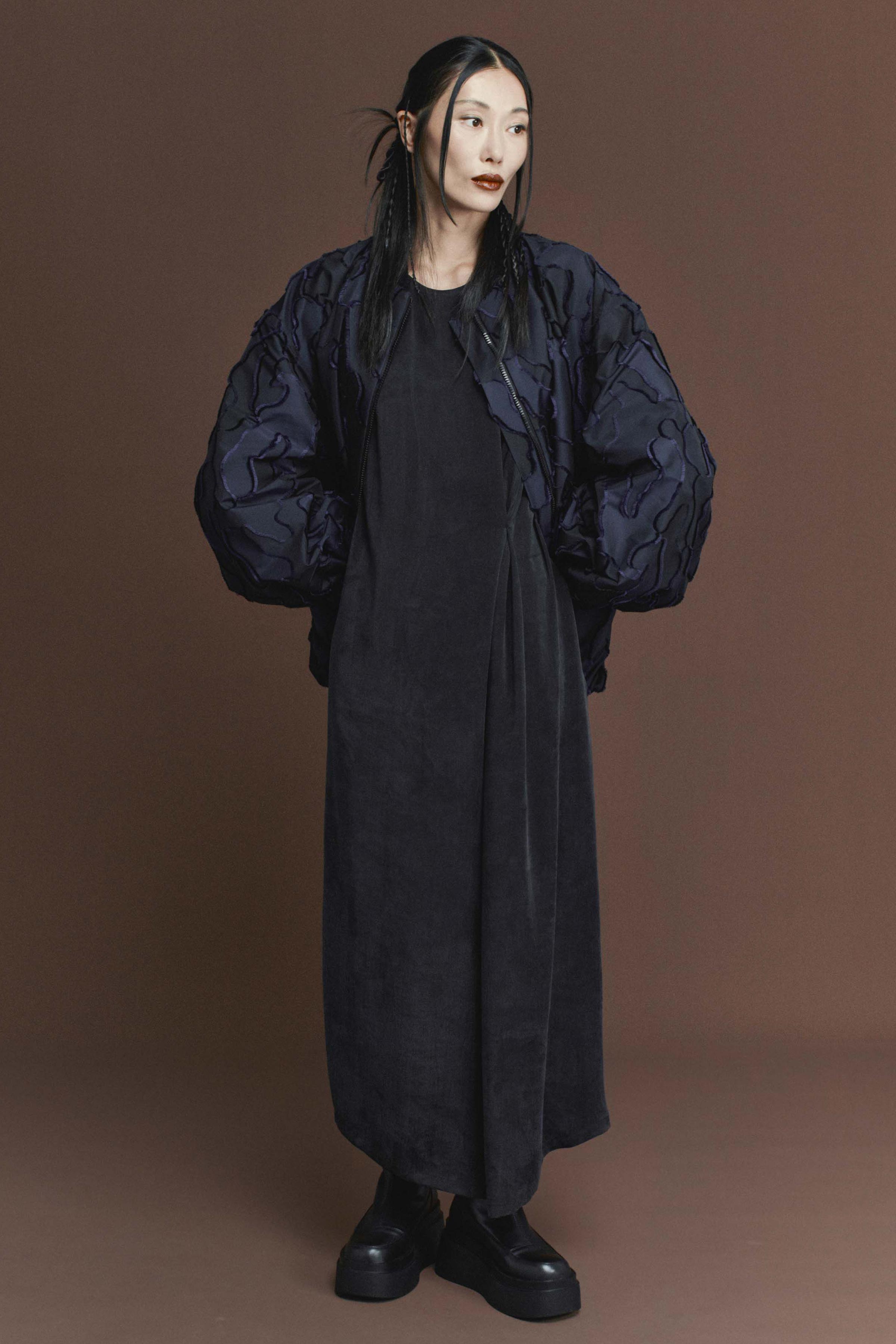 Платье Вертикаль, вареный шелк