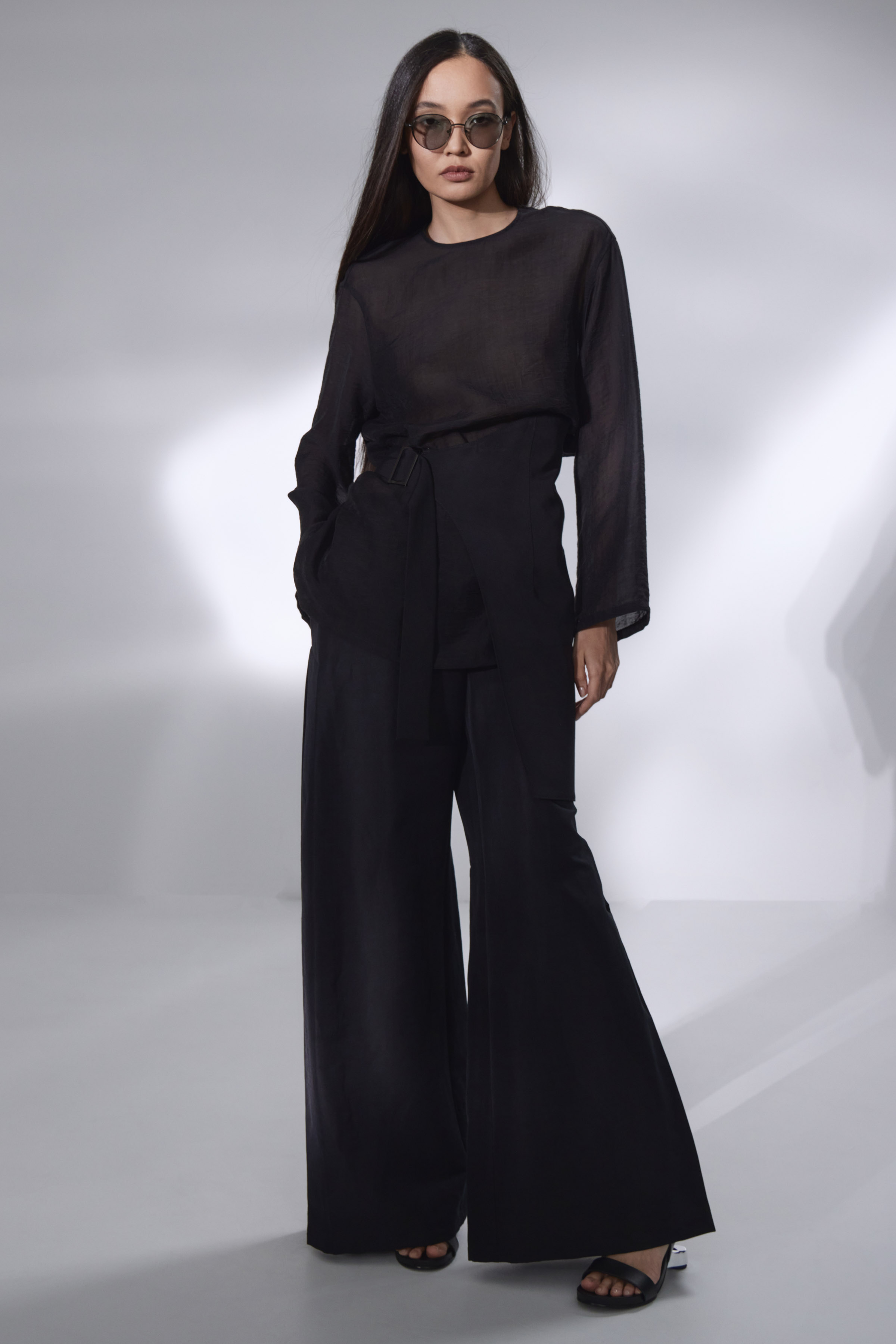 Брюки клеш эластичные 75 Шоколад (chocolat) от Lesel (Лесель)! Заказывайте по ✆ 8 (800) 777 02 37