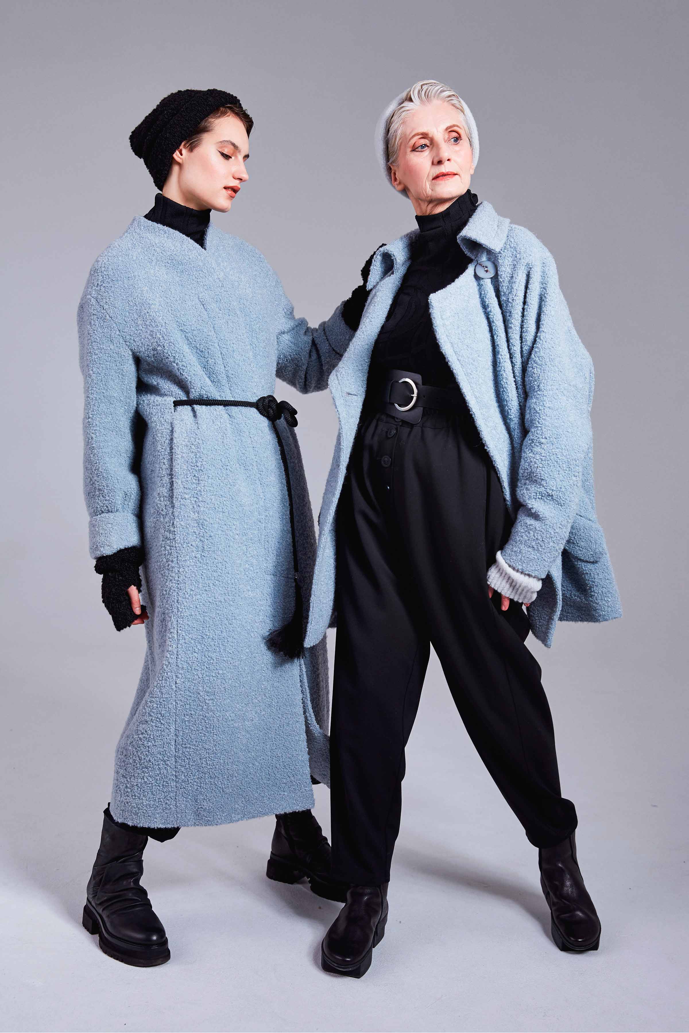 Пальто «Букле»  39 Светло- джинсовый (denim bleu clair)  от Lesel (Лесель)! Заказывайте по ✆ 8 (800) 777 02 37