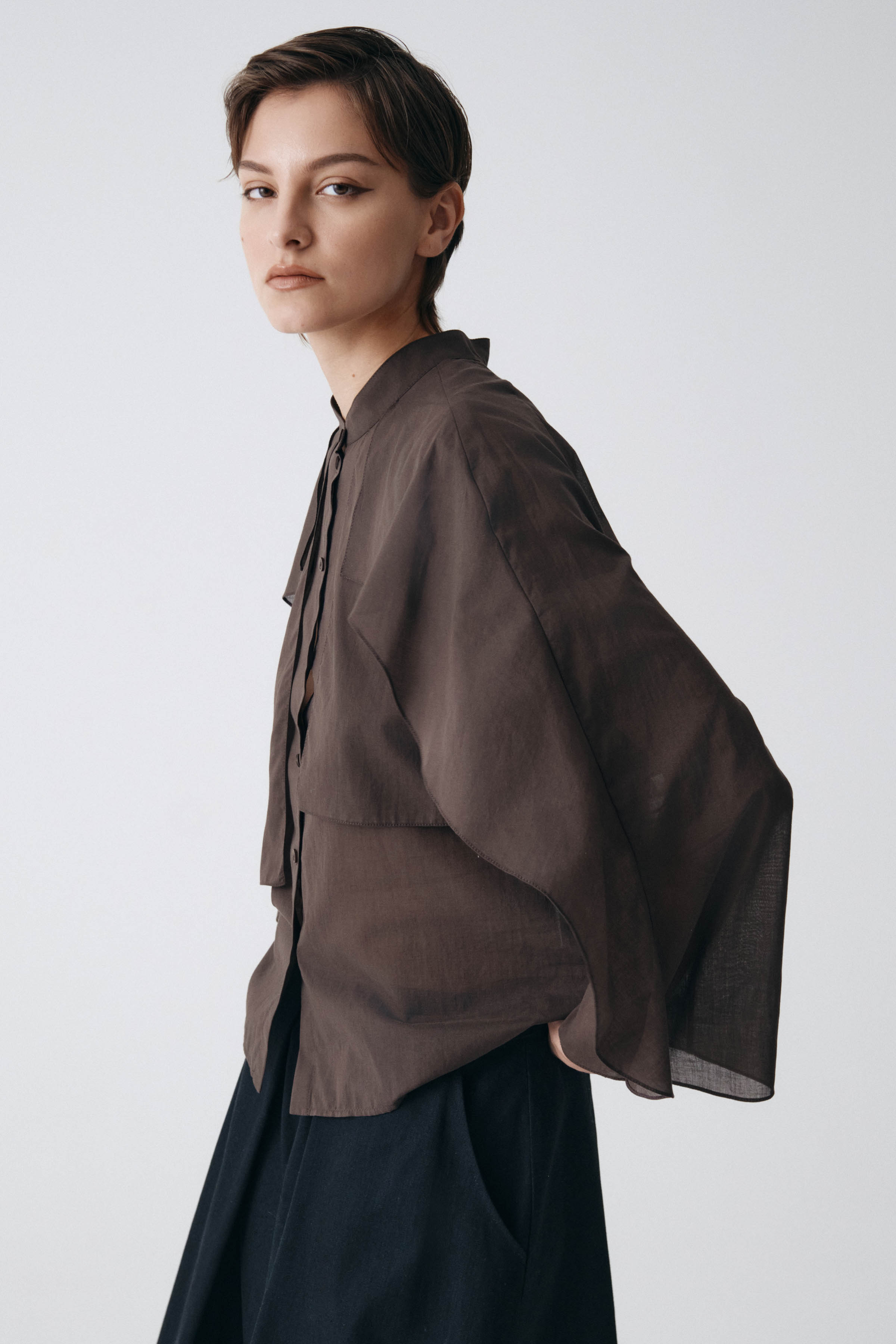 Блуза многослойная, тонкий хлопок  от Lesel (Лесель)! Заказывайте по ✆ 8 (800) 777 02 37