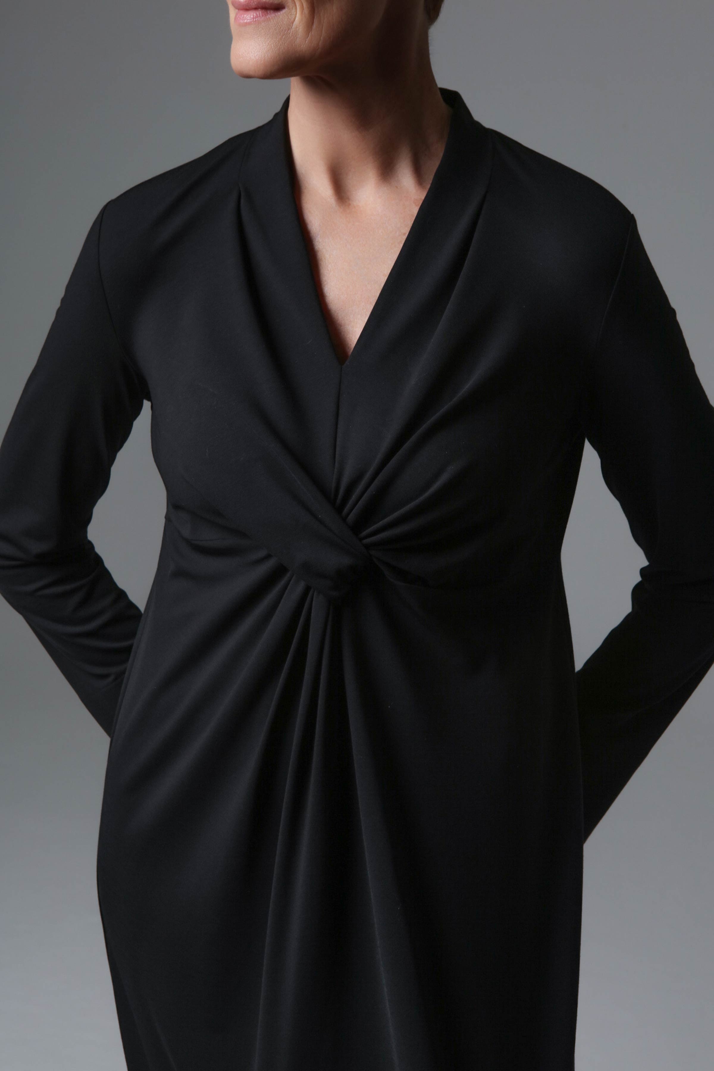 Платье Твист, джерси 00 Черный (noir) от Lesel (Лесель)! Заказывайте по ✆ 8 (800) 777 02 37