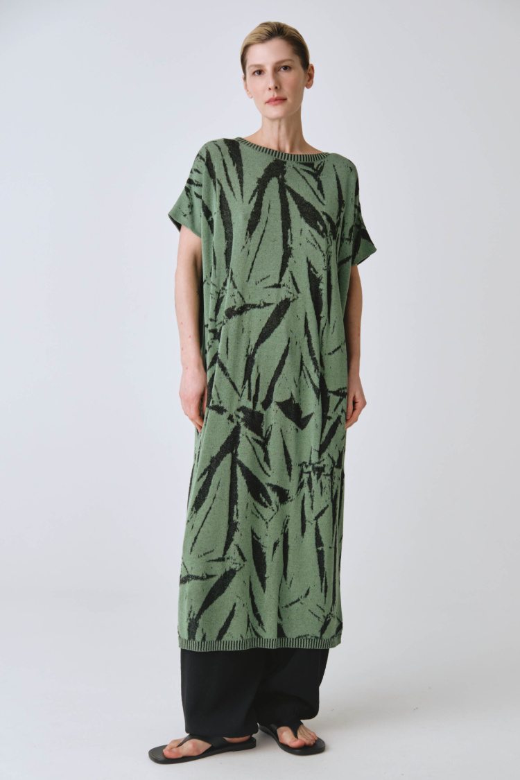 Платье с коротким рукавом Креш