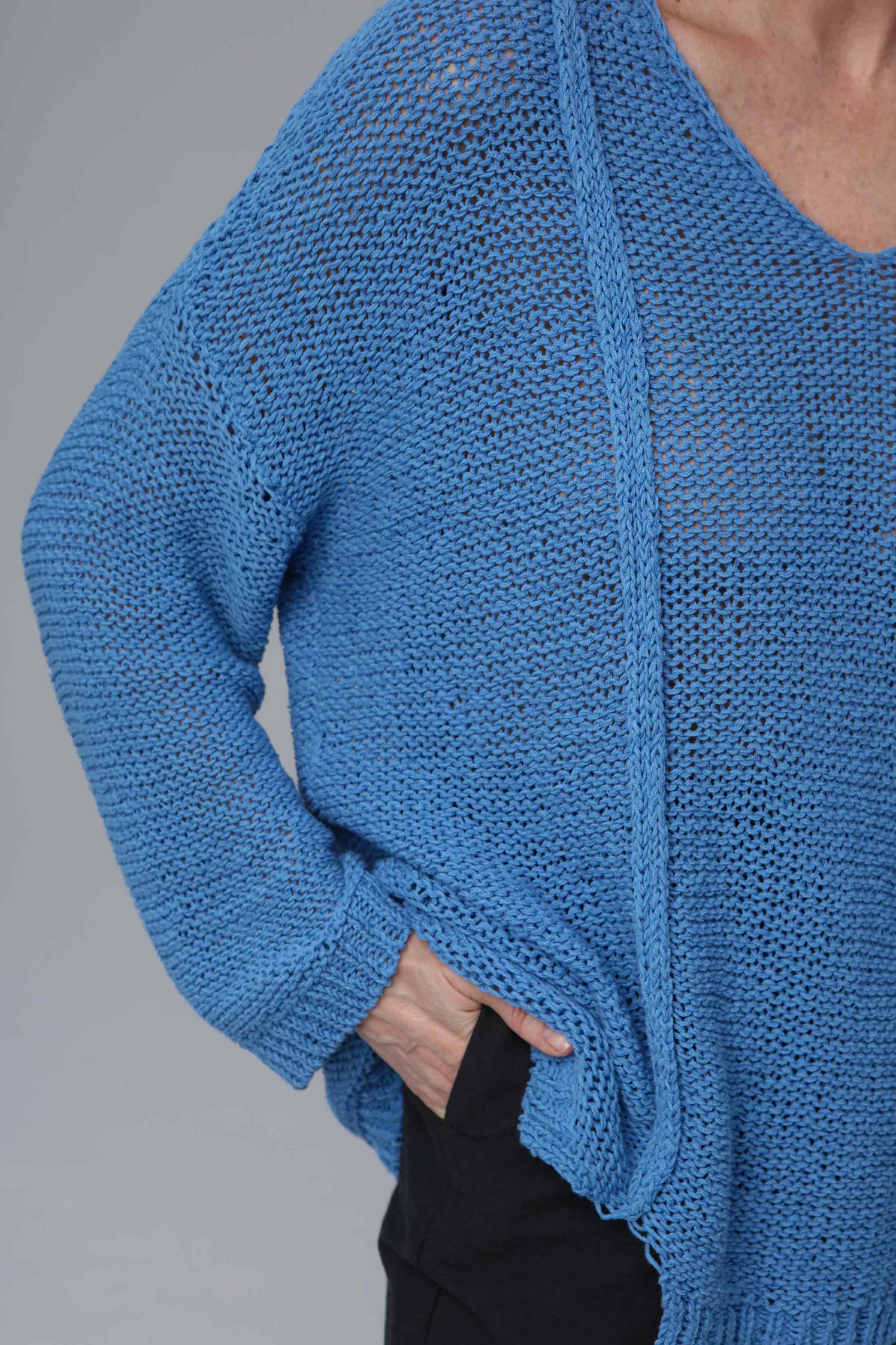 Джемпер Рельеф 34 Голубой лед (glace bleue) от Lesel (Лесель)! Заказывайте по ✆ 8 (800) 777 02 37