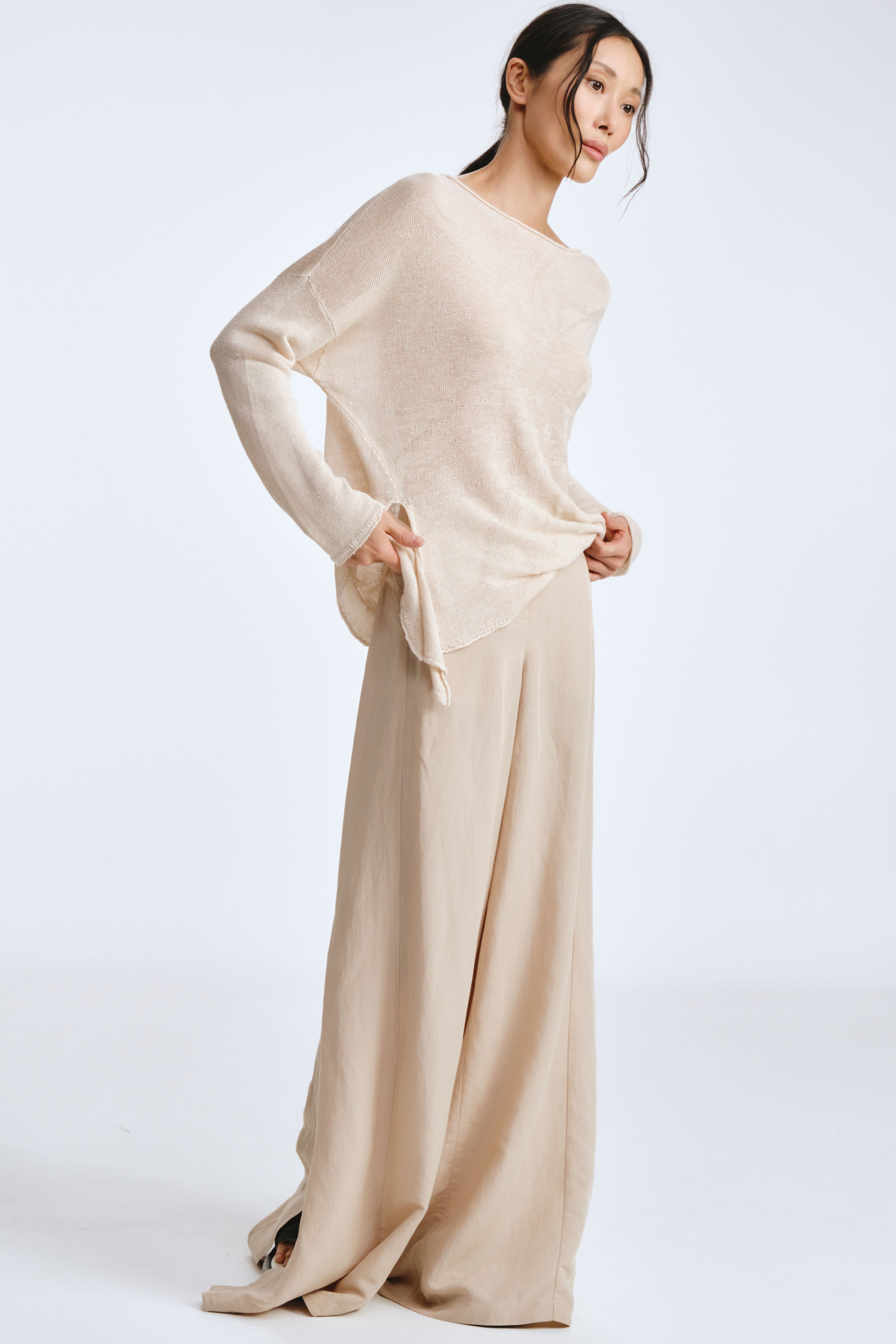 Джемпер Лён 06 Суфле (souffle) от Lesel (Лесель)! Заказывайте по ✆ 8 (800) 777 02 37