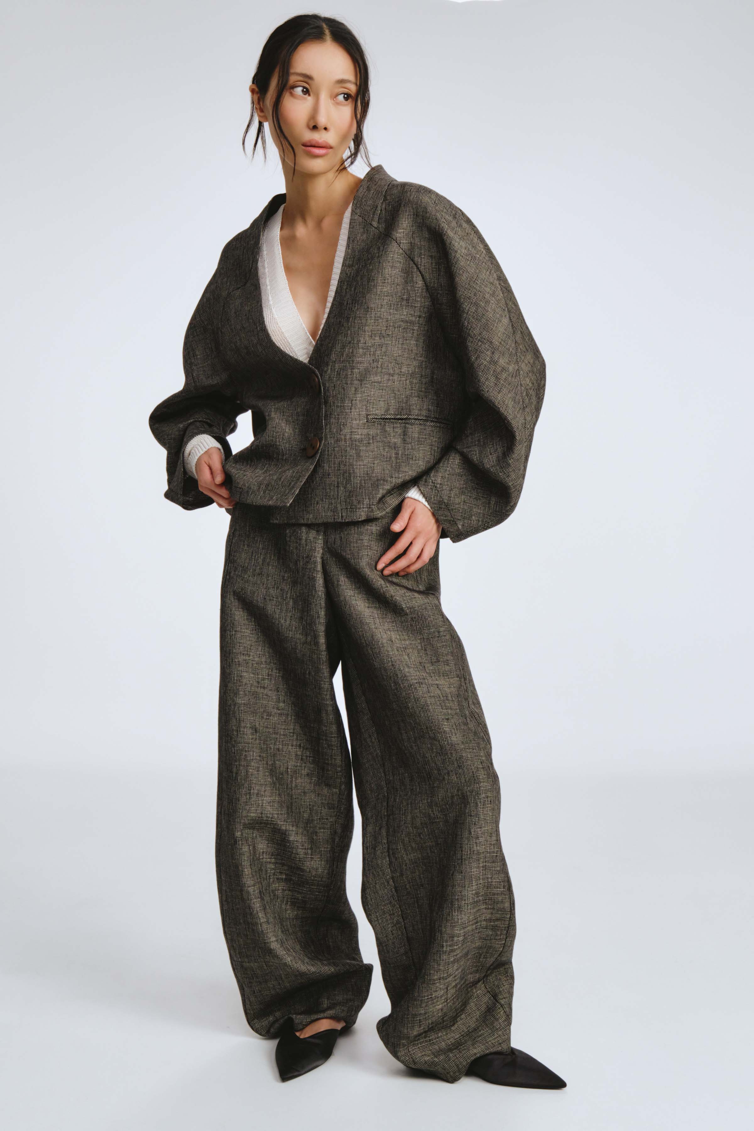 Жакет свободный, реглан, виши 79 Гербарий (herbal) от Lesel (Лесель)! Заказывайте по ✆ 8 (800) 777 02 37