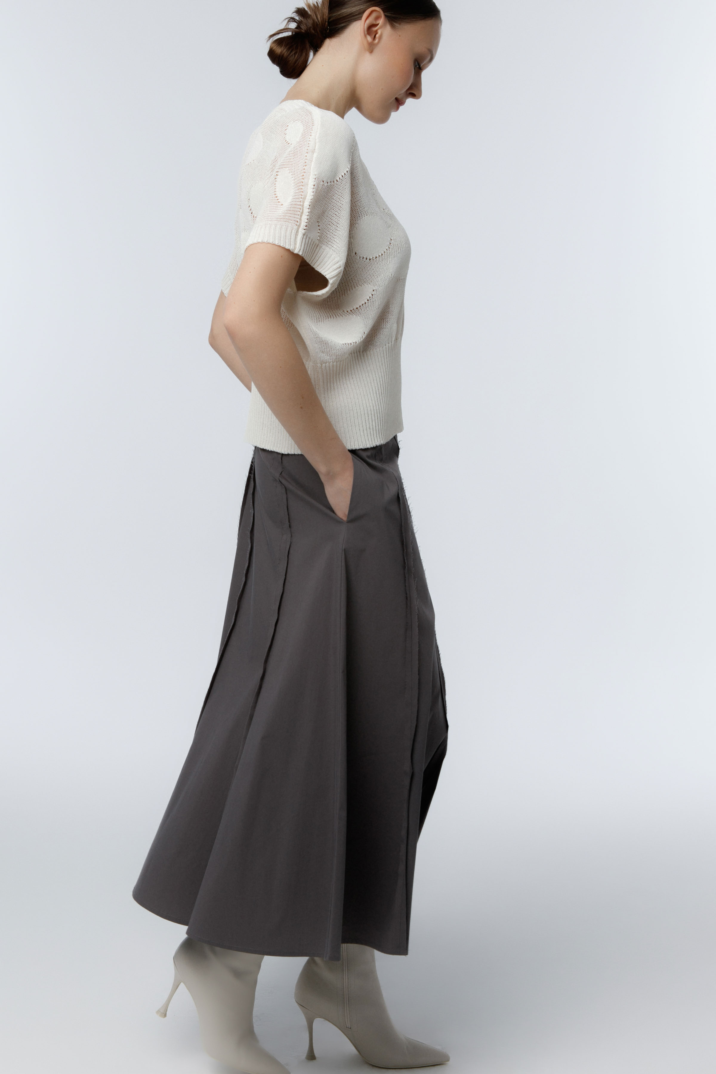 Юбка Хлопок гранж 10 Серый (grise), 78 Полутень (penombre) от Lesel (Лесель)! Заказывайте по ✆ 8 (800) 777 02 37