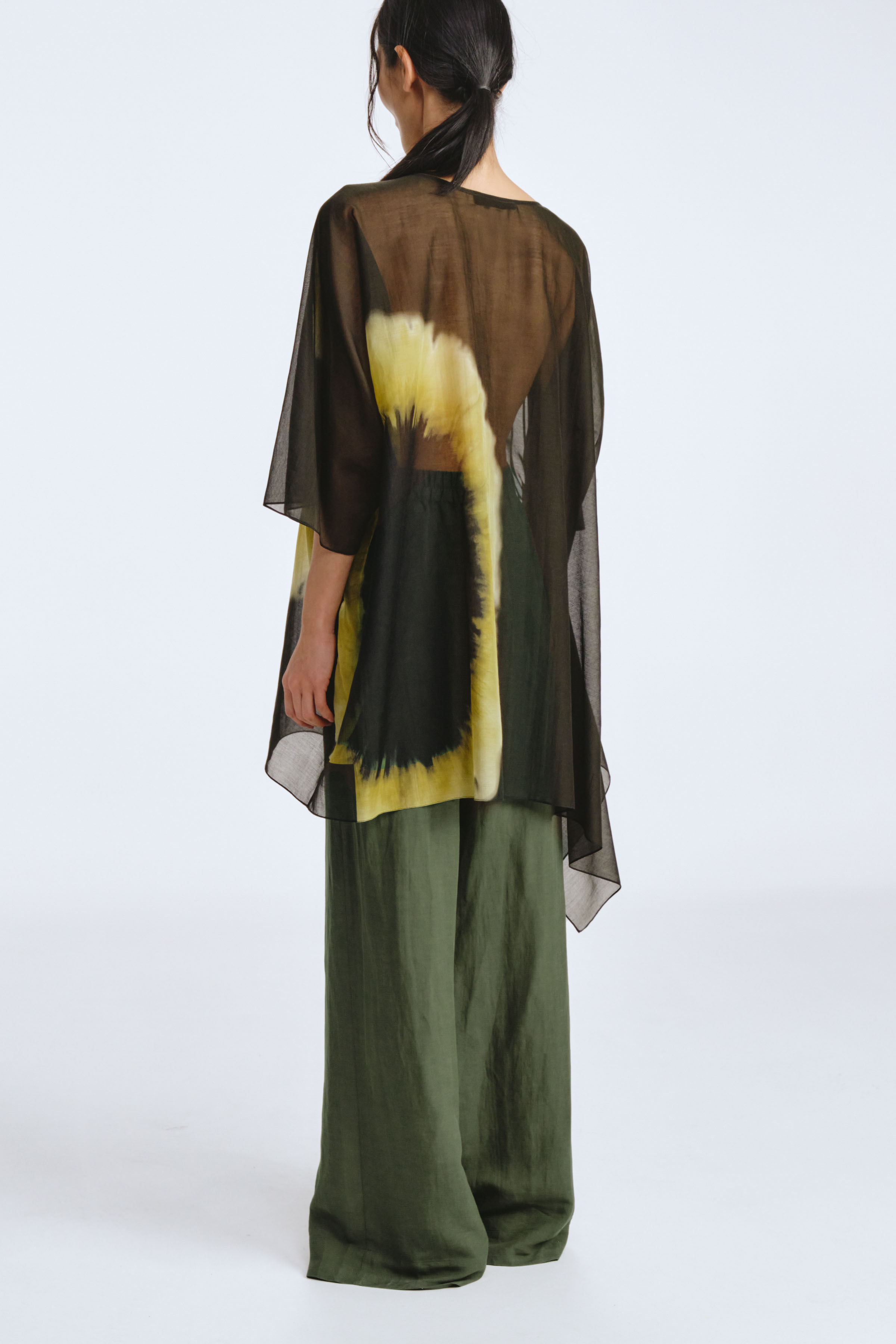 Брюки прямые, тонкий лен