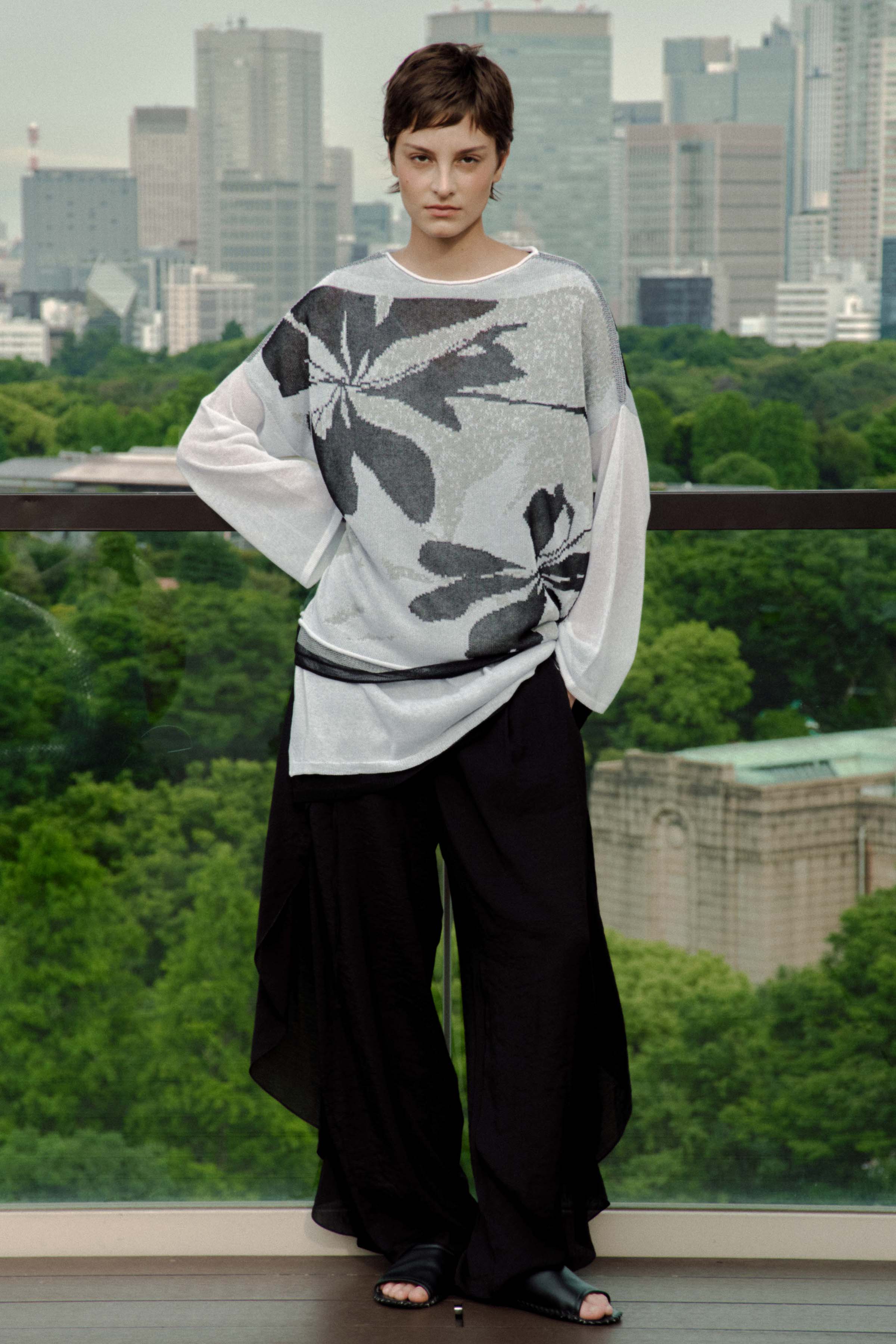 Джемпер с длинным рукавом Трехцветный  от Lesel (Лесель)! Заказывайте по ✆ 8 (800) 777 02 37