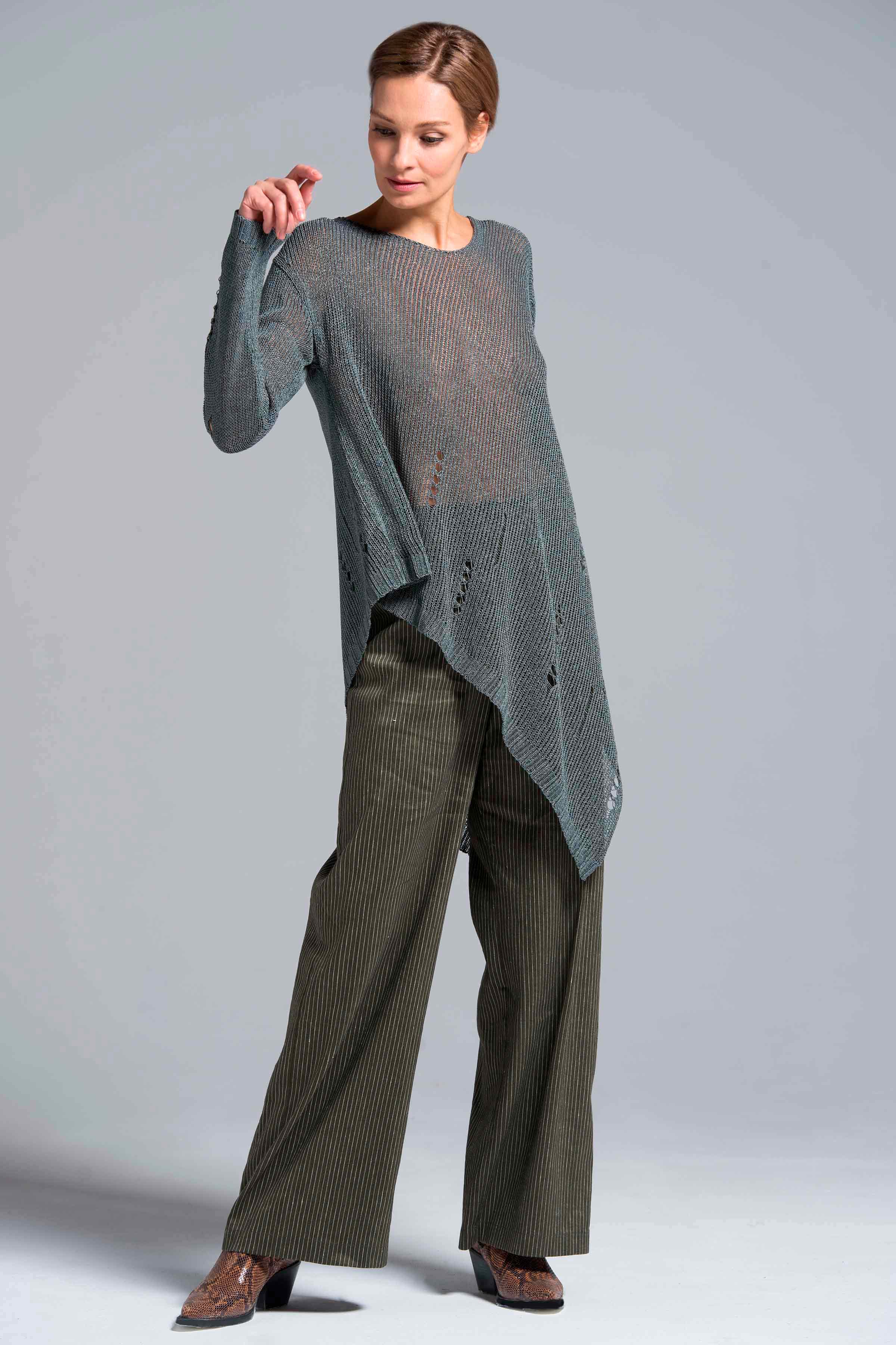 Брюки широкие, полоски  от Lesel (Лесель)! Заказывайте по ✆ 8 (800) 777 02 37