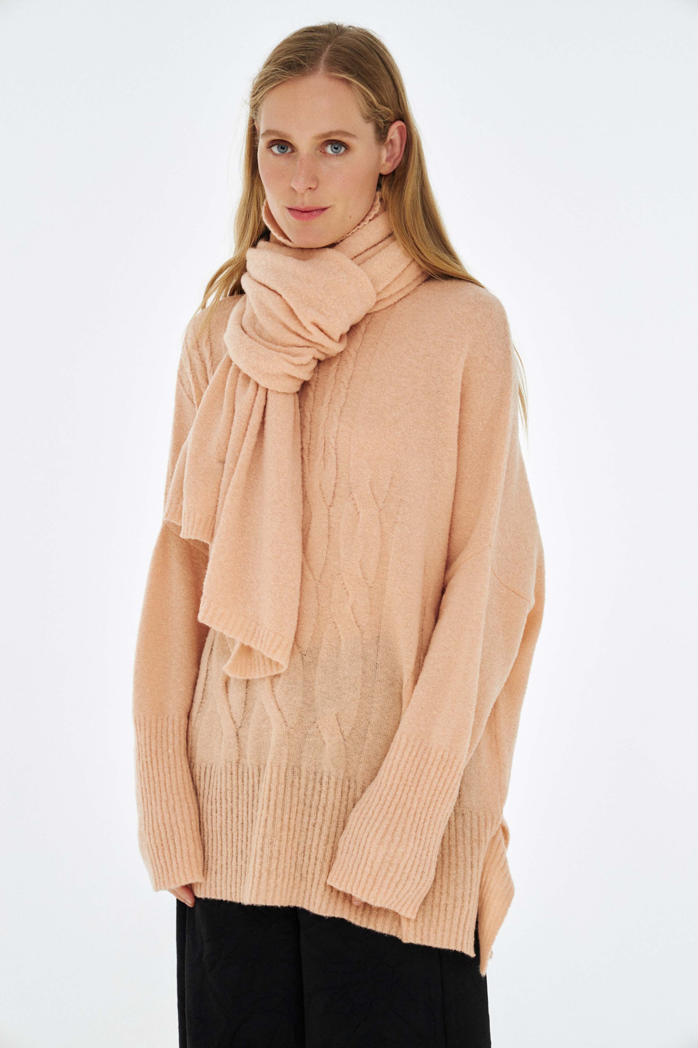 Шарф Однотон 41 Розовый мрамор (marbre rose) от Lesel (Лесель)! Заказывайте по ✆ 8 (800) 777 02 37