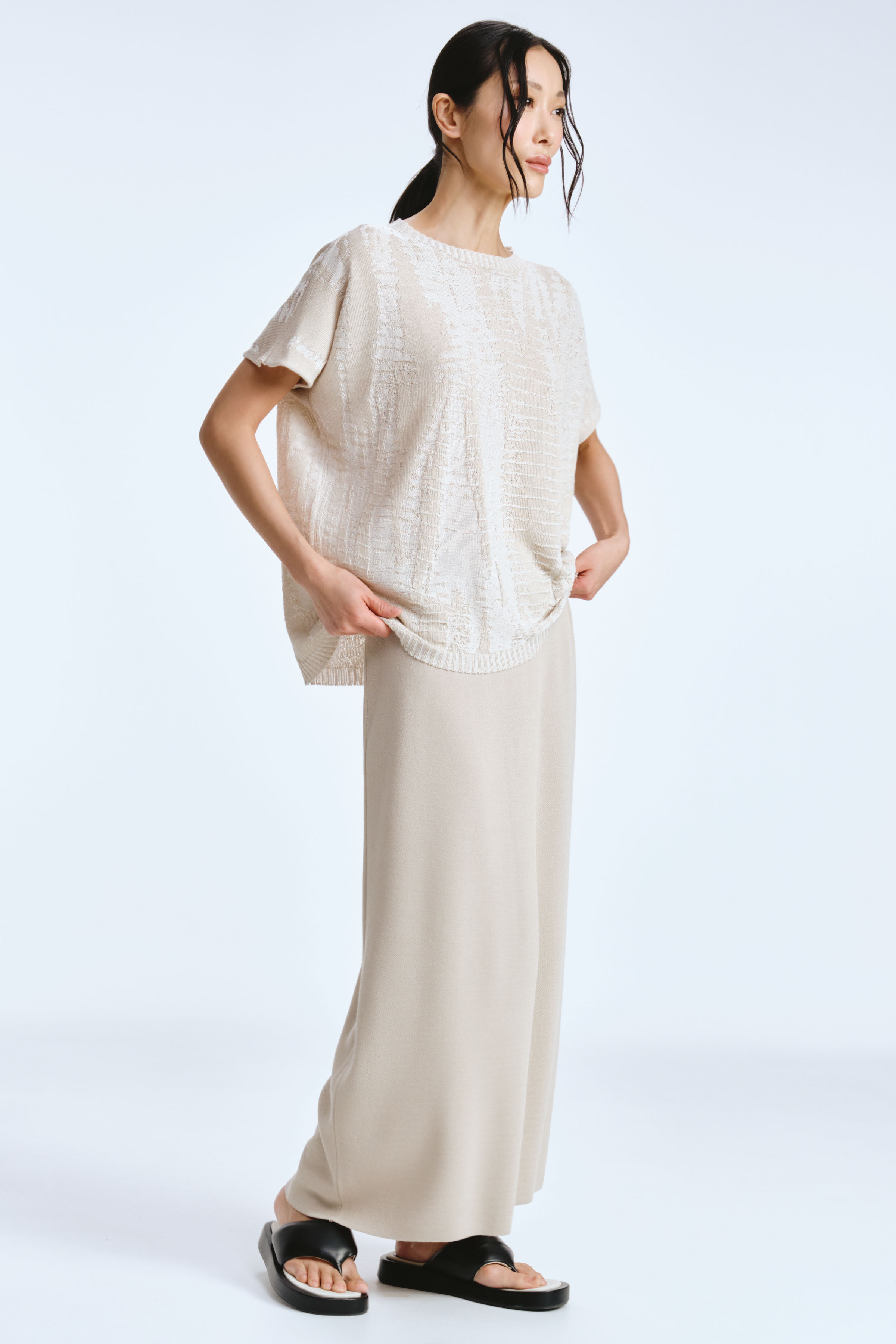 Юбка вязаная гладкая 06 Суфле (souffle), 32 Сумерки (crepuscule), 00 Черный (noir), 03 Кварц (quartz), 36 Бирюза (turguoise) от Lesel (Лесель)! Заказывайте по ✆ 8 (800) 777 02 37