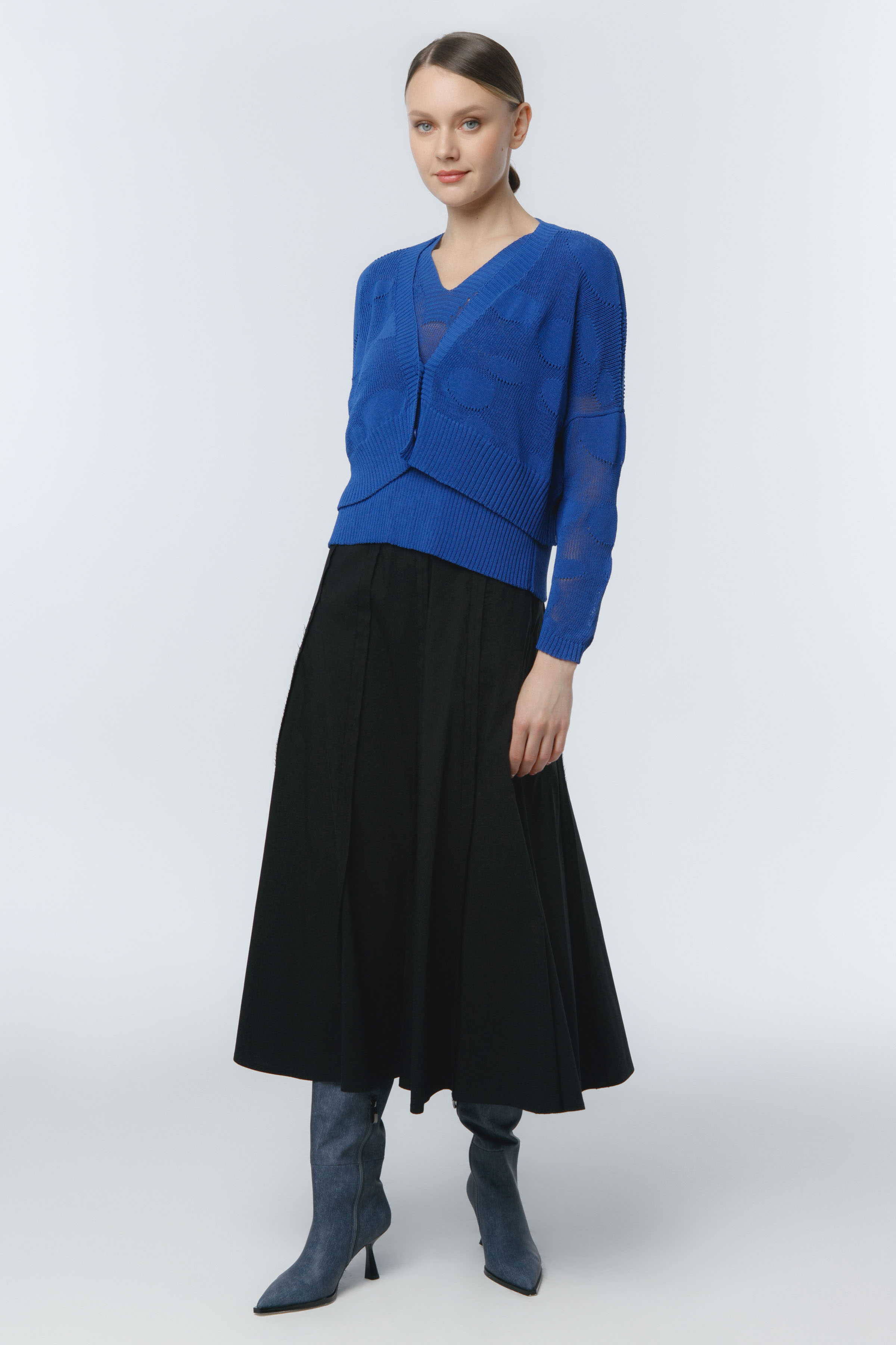 Юбка Хлопок гранж 00 Черный (noir) от Lesel (Лесель)! Заказывайте по ✆ 8 (800) 777 02 37