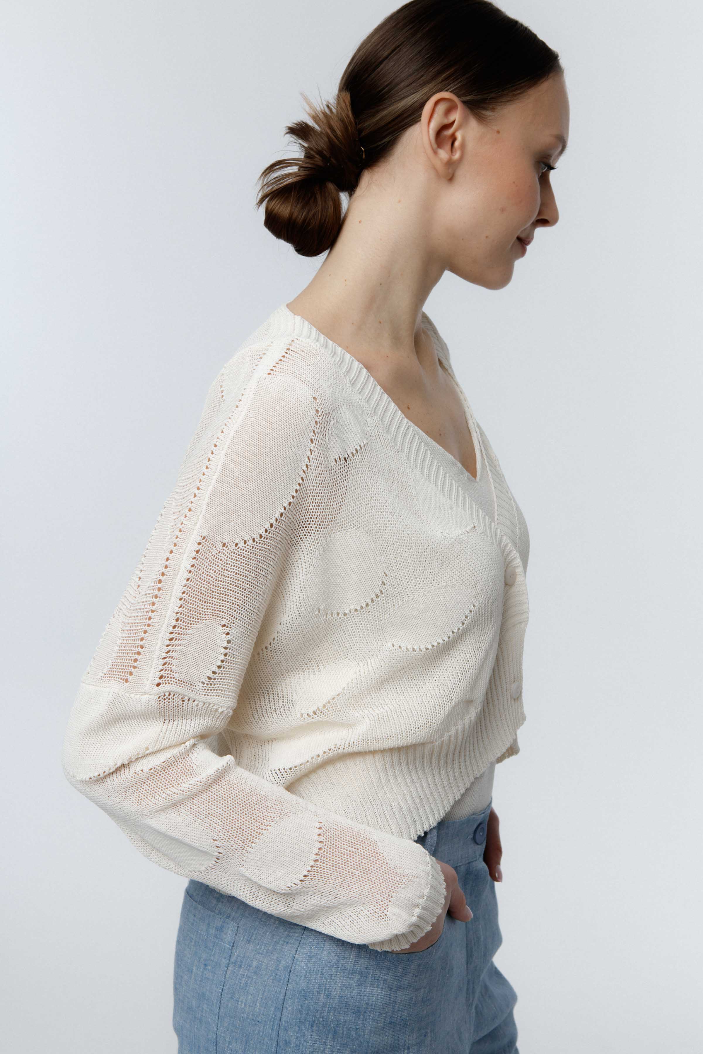 Кардиган укороченный Круги