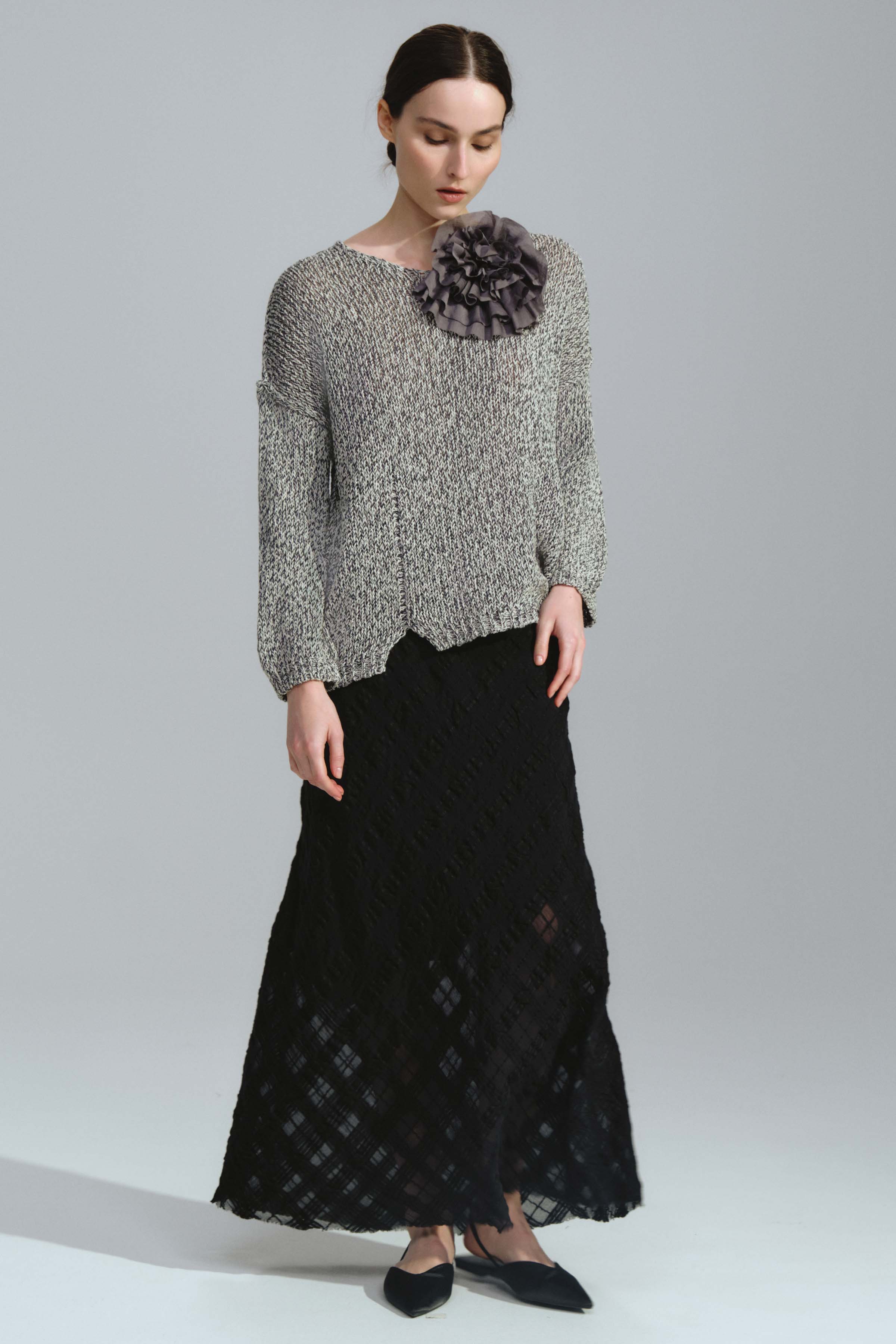 Брошь на магните Роза большая