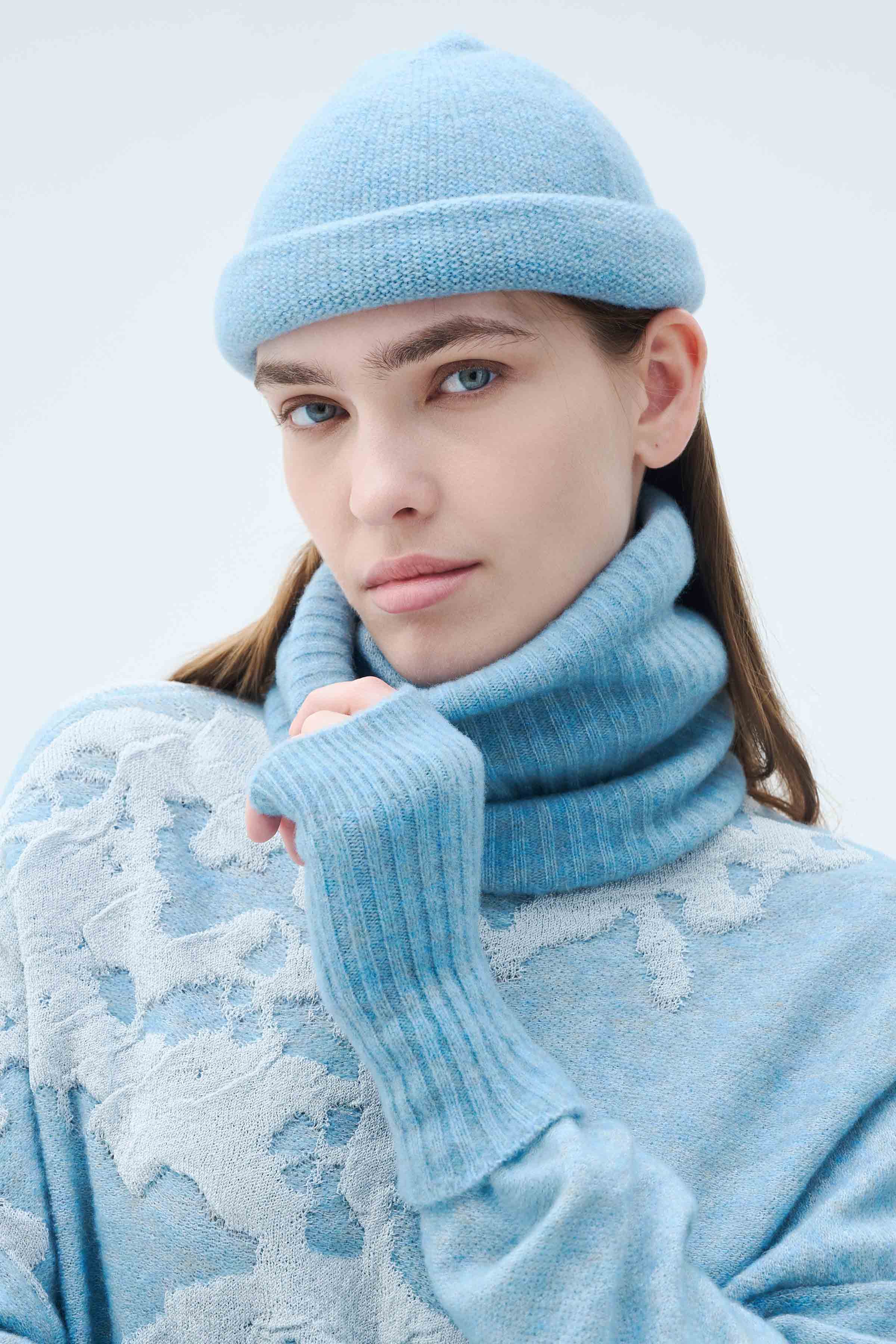 Митенки 34 Голубой лед (glace bleue) от Lesel (Лесель)! Заказывайте по ✆ 8 (800) 777 02 37