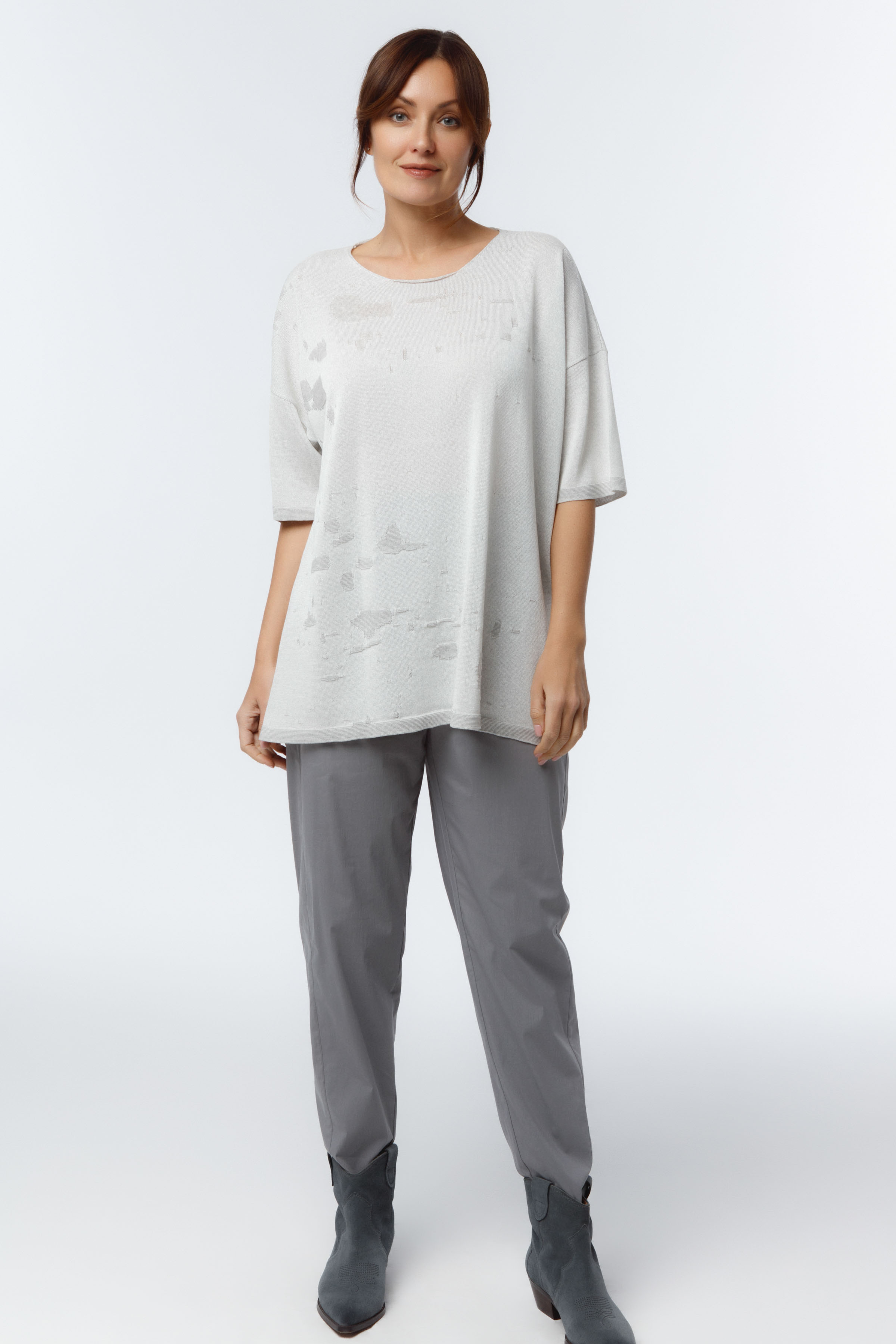 Туника с коротким рукавом Брызги краски  от Lesel (Лесель)! Заказывайте по ✆ 8 (800) 777 02 37