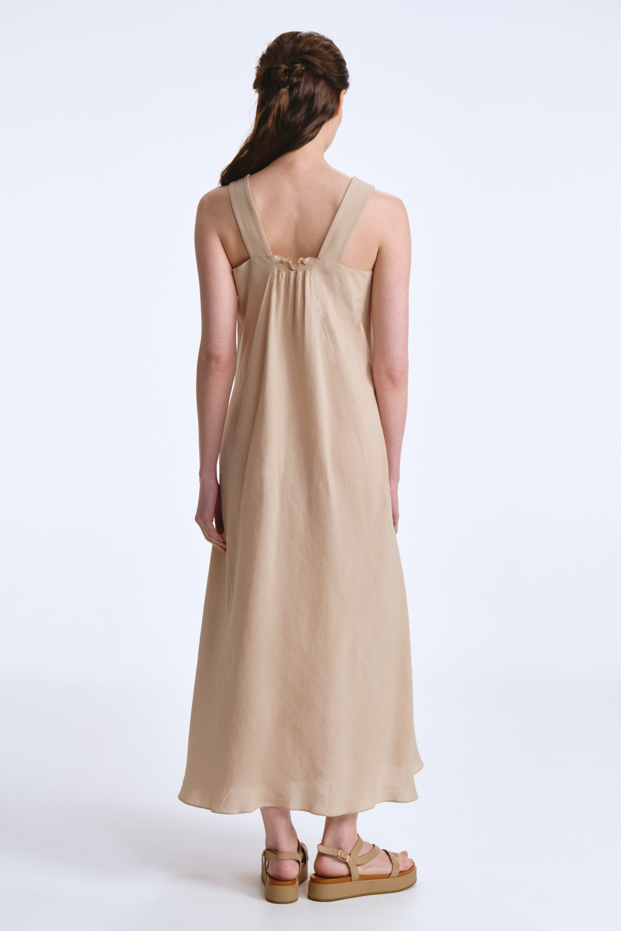 Платье сарафан солнце на широких бретелях