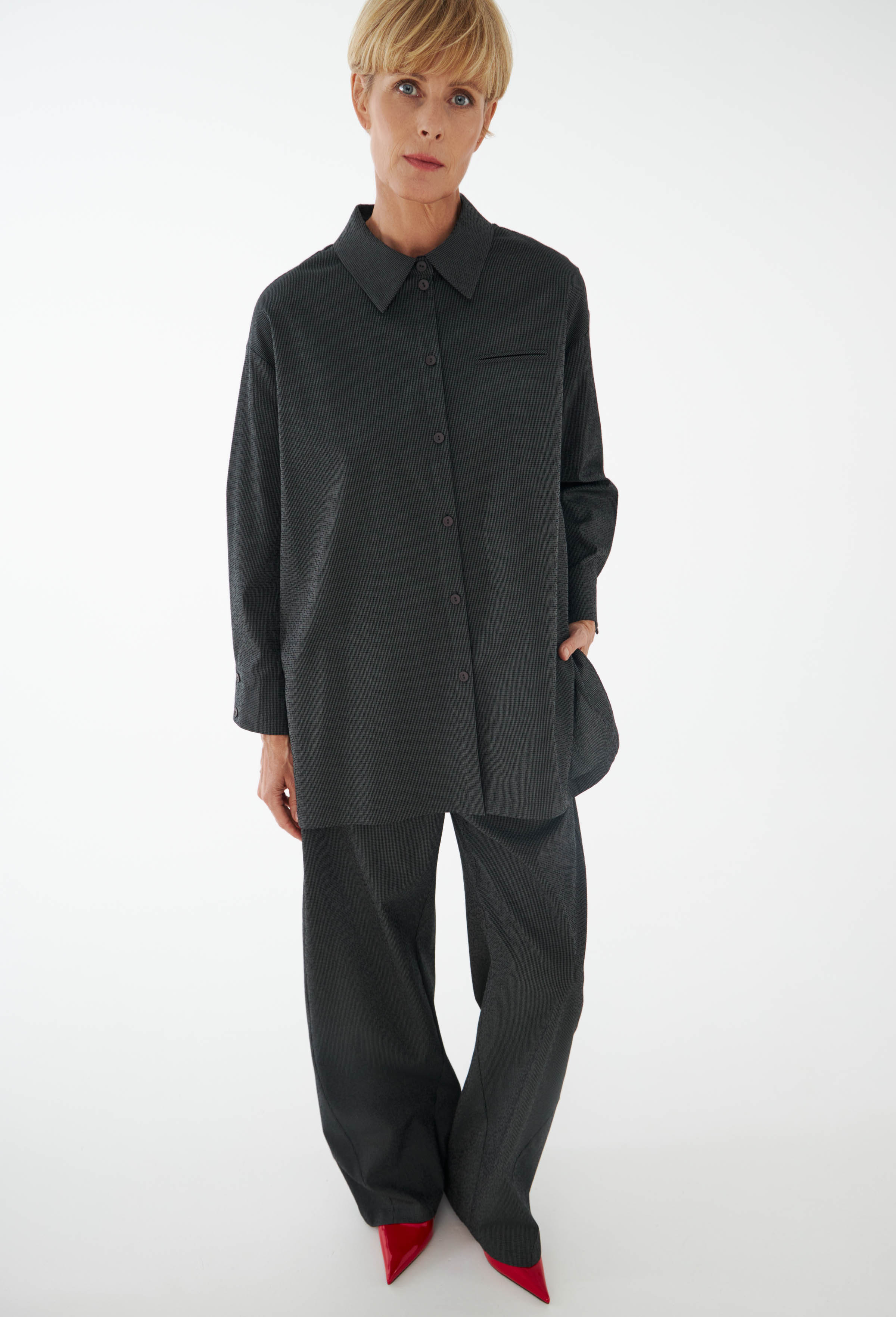 Блуза квадрат, клетка Виши  от Lesel (Лесель)! Заказывайте по ✆ 8 (800) 777 02 37