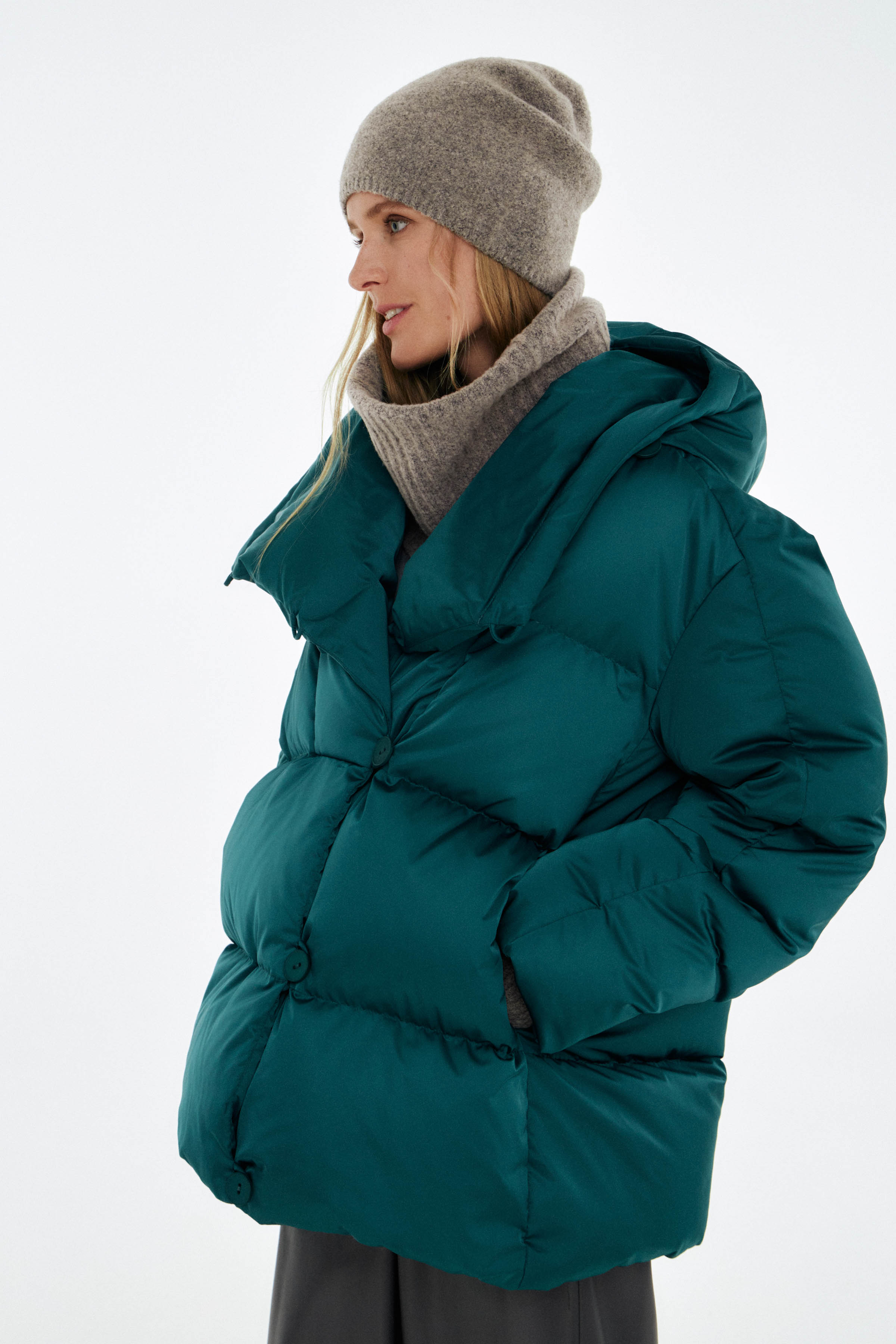 Куртка пуховая с навесными петлями 68 Изумруд (emeraude) от Lesel (Лесель)! Заказывайте по ✆ 8 (800) 777 02 37