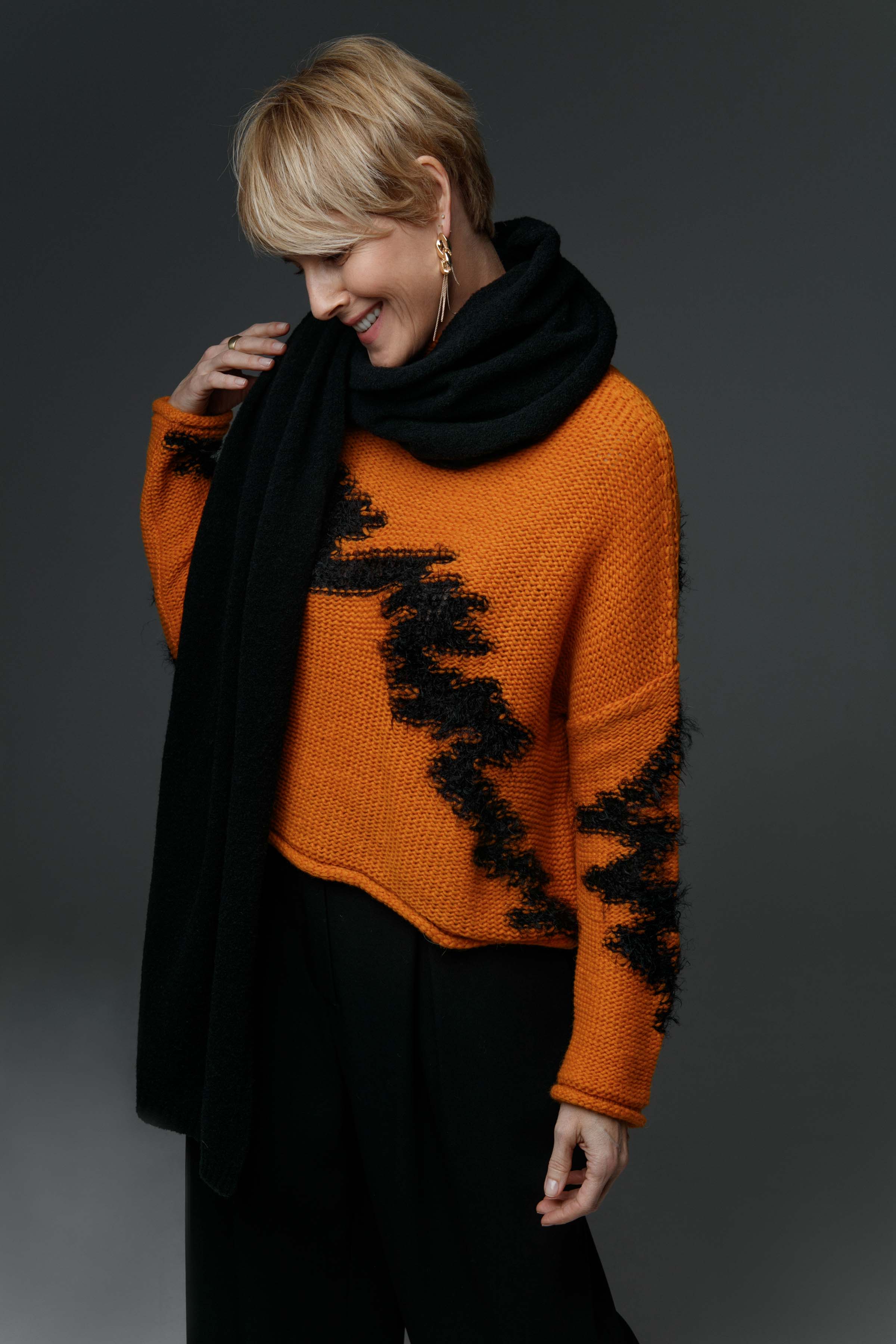 Палантин Однотон 00 Черный (noir) от Lesel (Лесель)! Заказывайте по ✆ 8 (800) 777 02 37