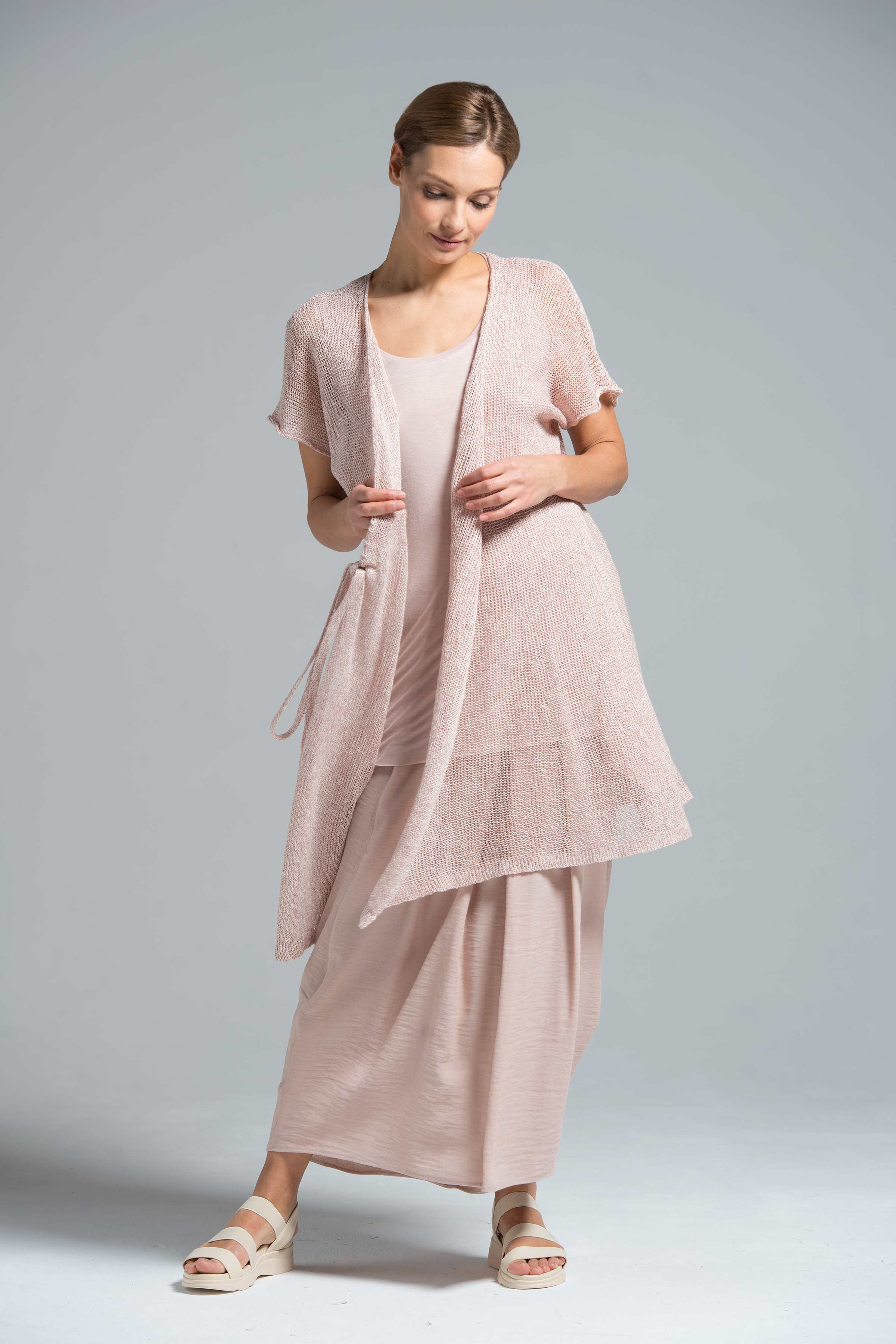 Юбка Ромб длинная, крэп 41 Розовый мрамор (marbre rose) от Lesel (Лесель)! Заказывайте по ✆ 8 (800) 777 02 37