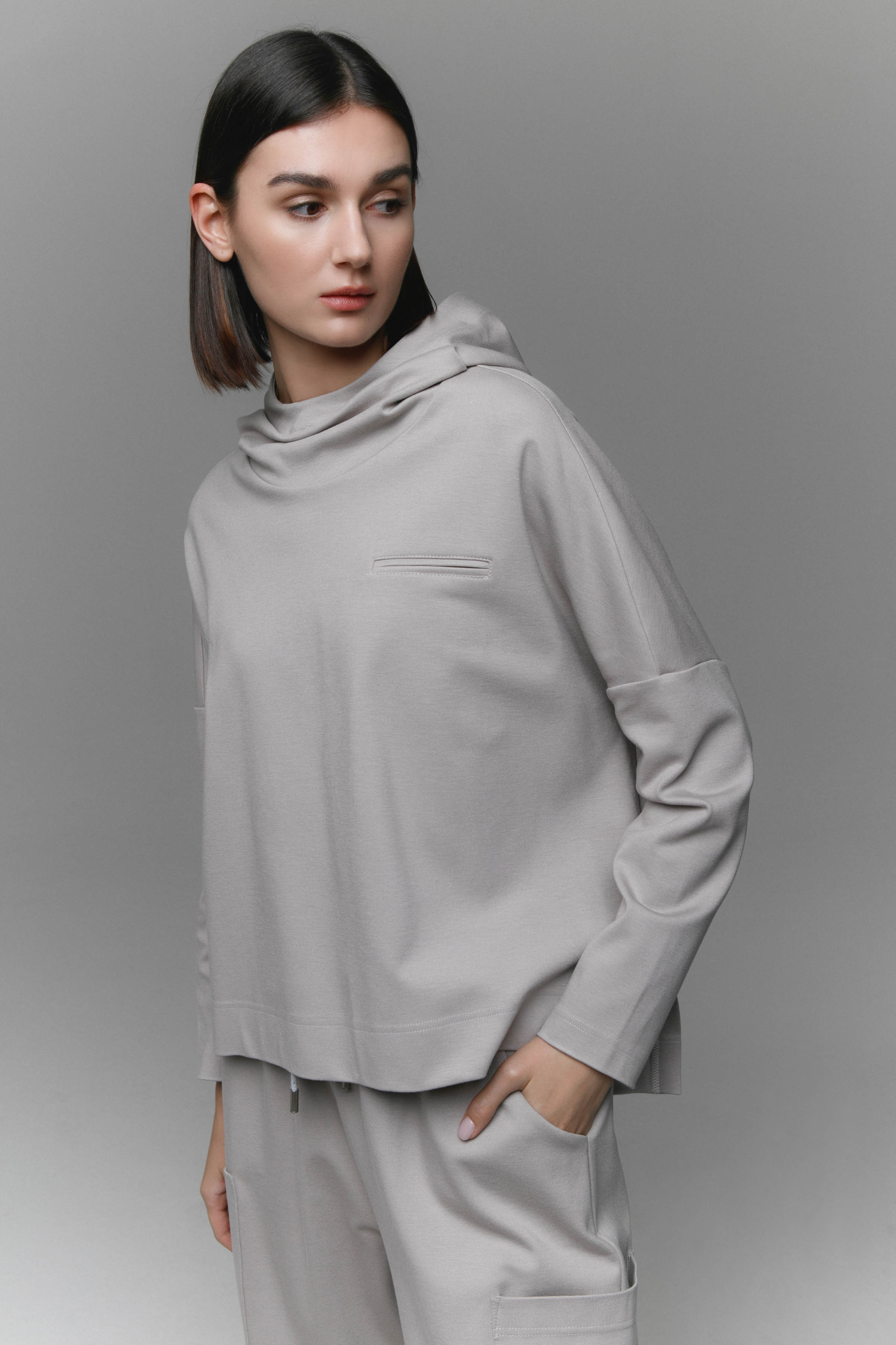 Брюки Ромб джерси с карманами база