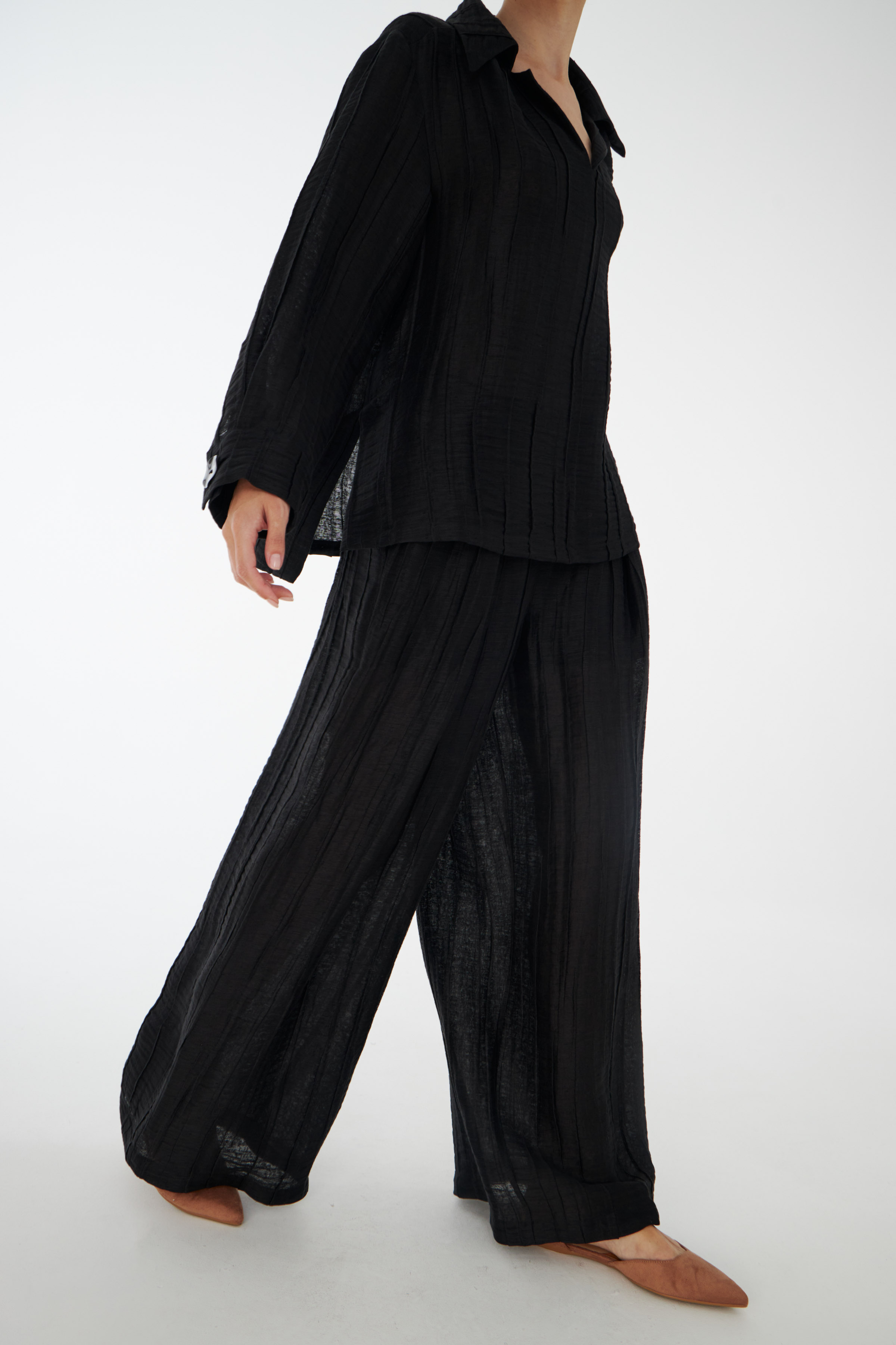 Брюки жатые двухслойные  от Lesel (Лесель)! Заказывайте по ✆ 8 (800) 777 02 37