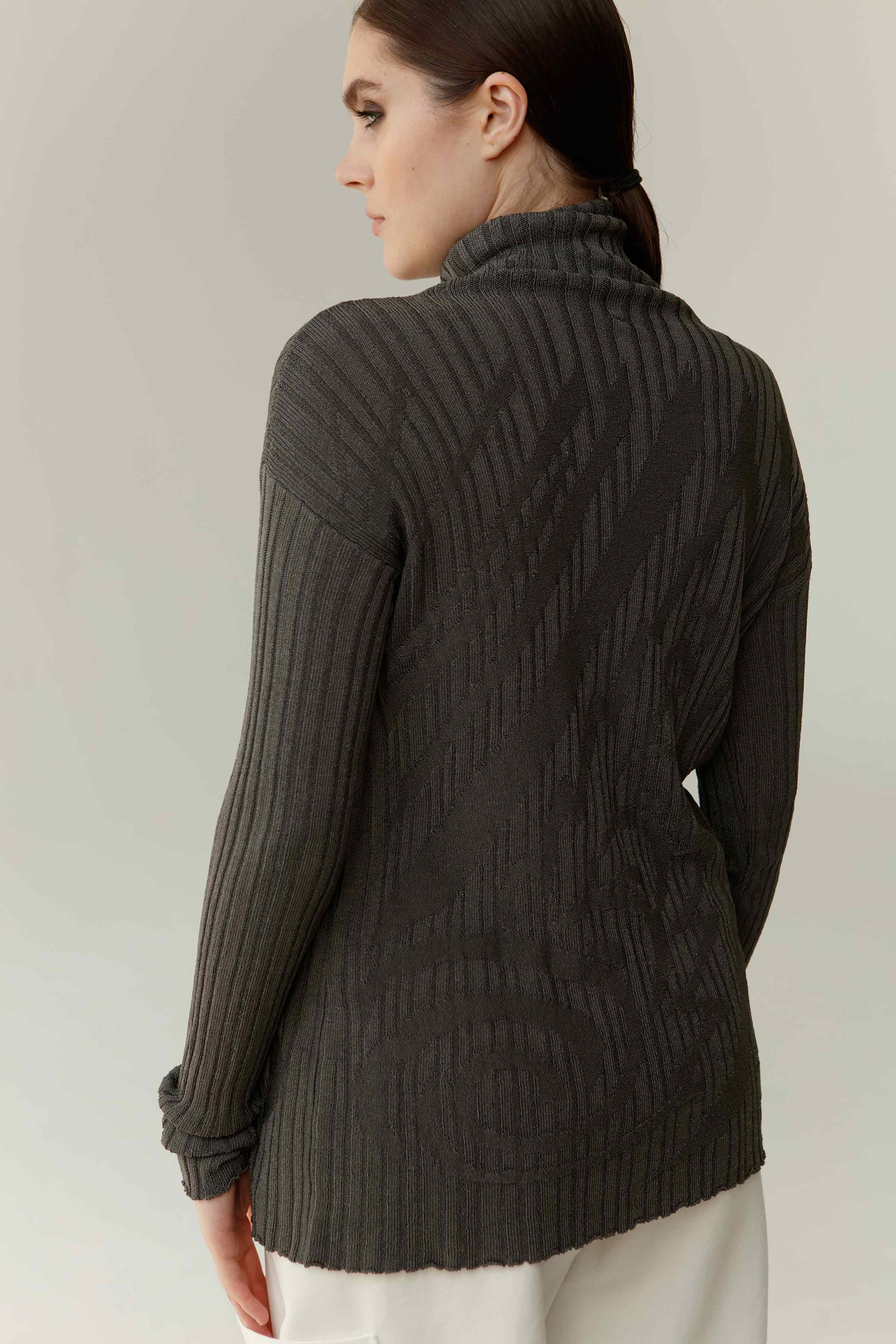 Водолазка Узор 11 Антрацит (anthracite) от Lesel (Лесель)! Заказывайте по ✆ 8 (800) 777 02 37